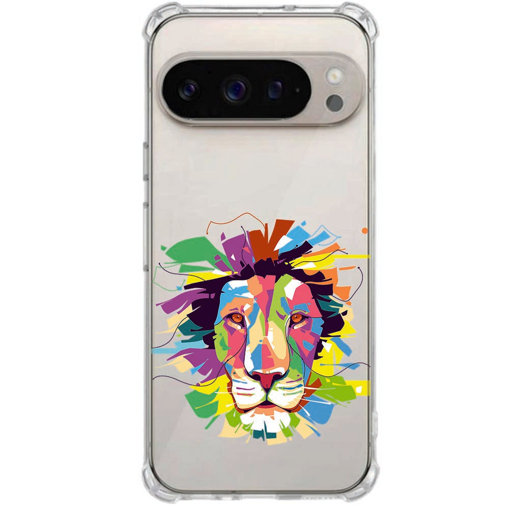 TPU Anti-Shock Hoesje Google Pixel 10 en Pixel 10 Pro Lion Color met Verhoogde Hoeken