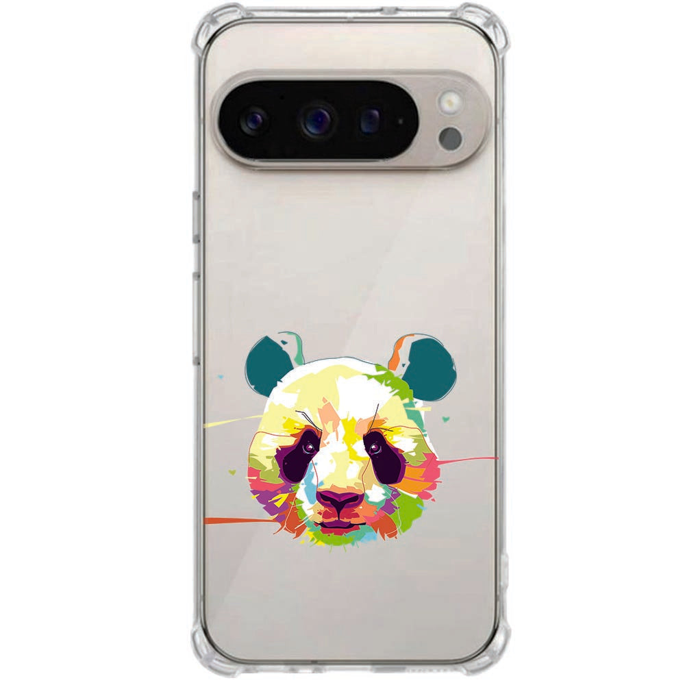 Google Pixel 10 TPU Hoesje Schokbestendig met Panda Color Transparante Bescherming