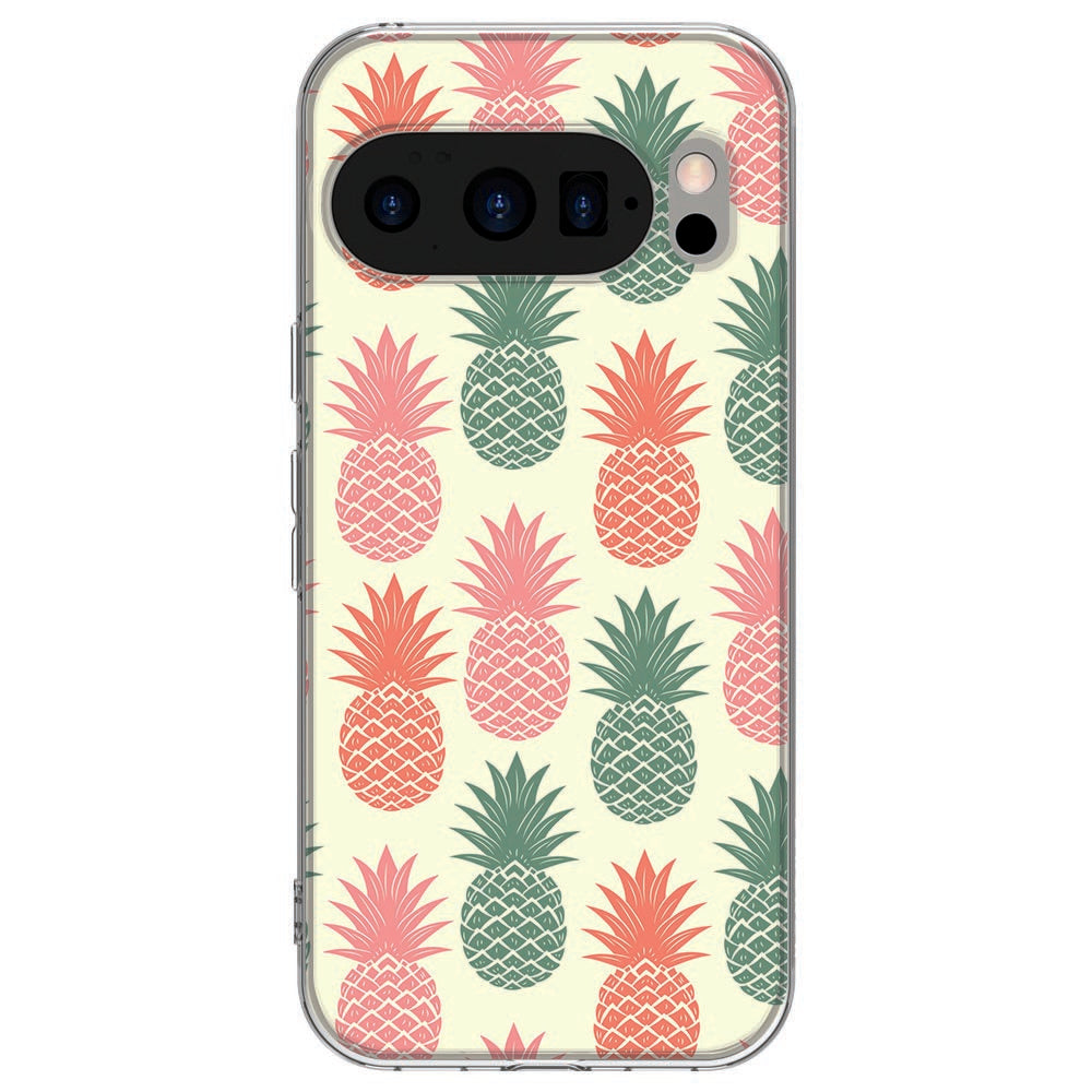 Achterkant van Google Pixel 10 / 10 Pro TPU hoesje Ananas