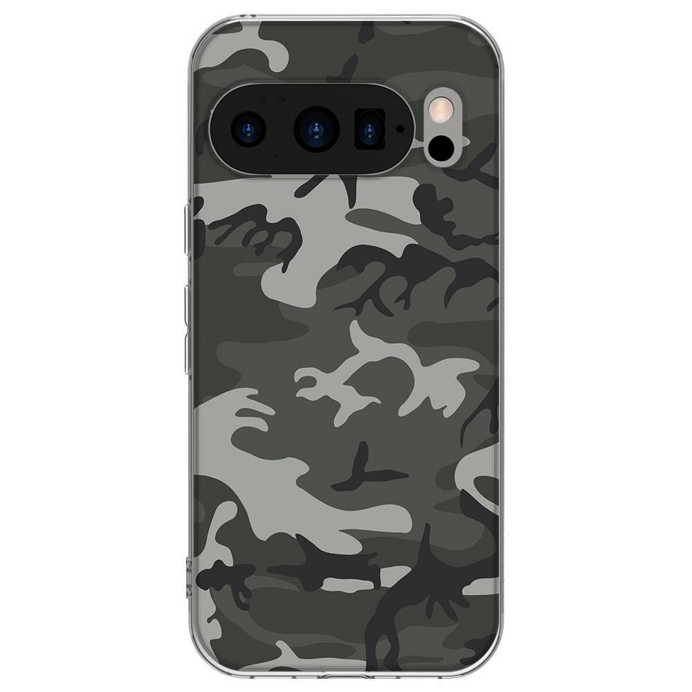 Achterkant van Google Pixel 10 / 10 Pro TPU hoesje Army Light