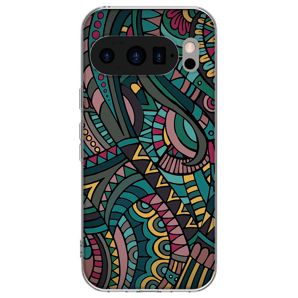 Achterkant van Google Pixel 10 / 10 Pro TPU hoesje Aztec