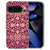 Google Pixel 10 TPU hoesje met Barok Pink design in zachtroze met goud