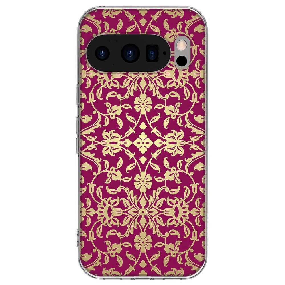 Achterkant van Google Pixel 10 / 10 Pro TPU hoesje Barok Pink