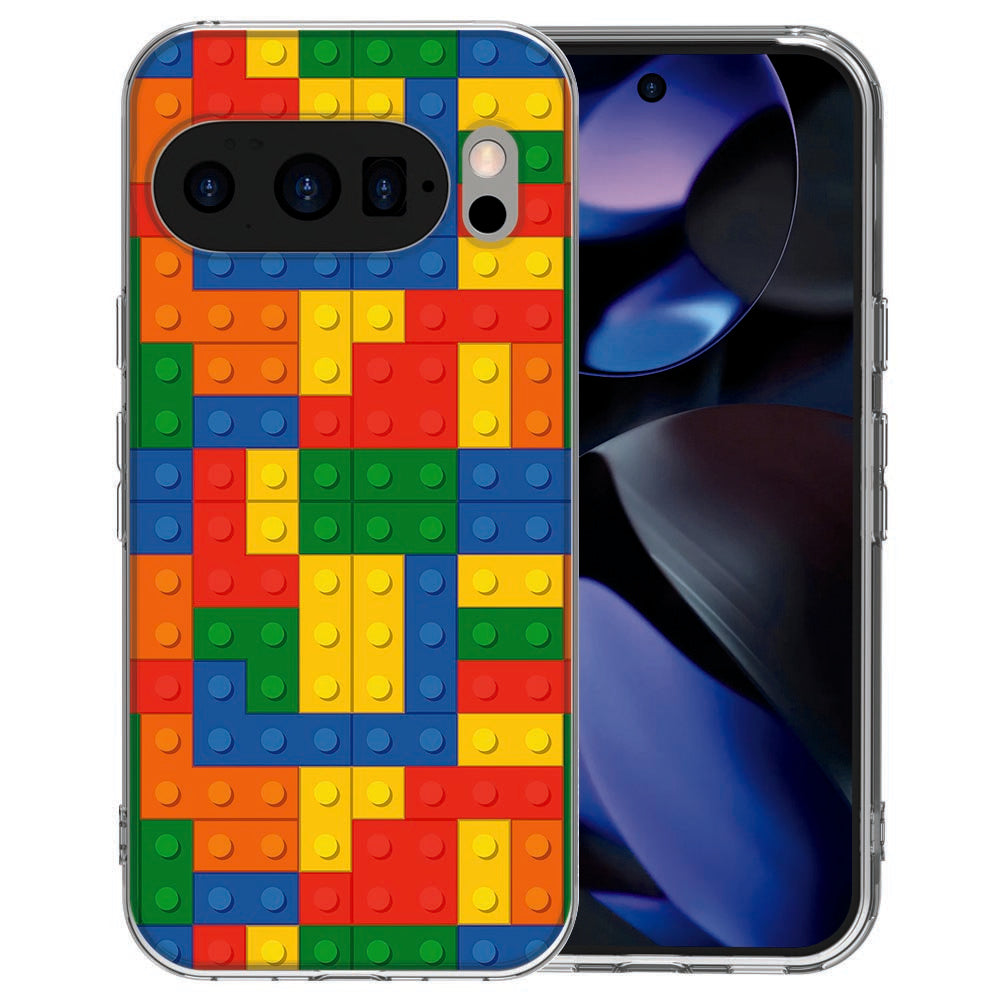 Pixel 10 Pro back cover Blokken in meerdere felle kleuren