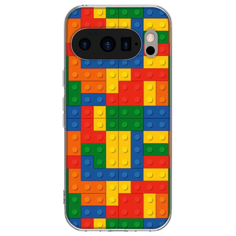 Achterkant van Google Pixel 10 / 10 Pro TPU hoesje Blokken