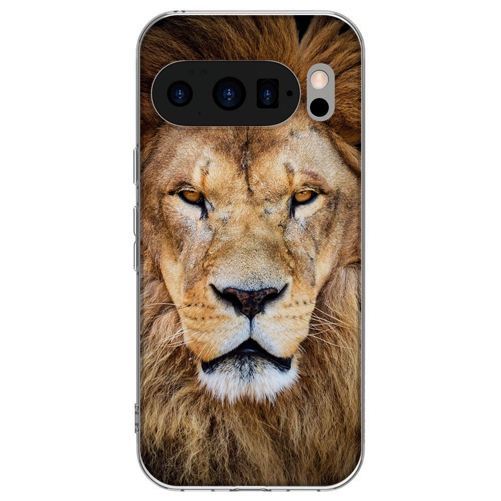 Achterkant van Google Pixel 10 / 10 Pro TPU hoesje Leeuw