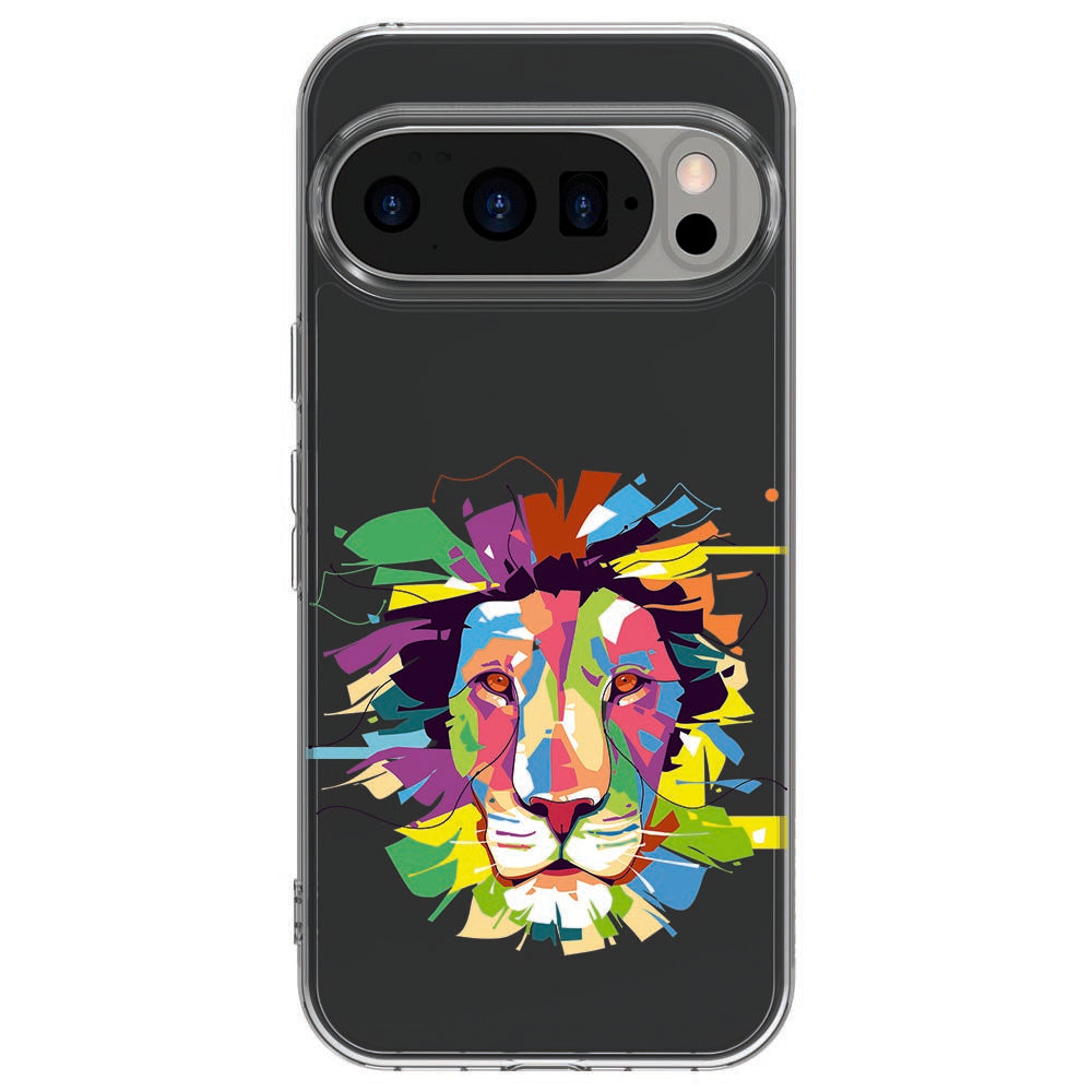 Achterkant van Google Pixel 10 / 10 Pro TPU hoesje Lion Color