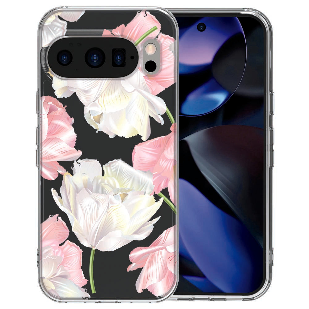 Lovely Flowers hoesje voor Pixel 10 met soft-touch TPU afwerking