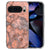 Marmer Oranje hoesje voor Pixel 10 met soft-touch TPU afwerking