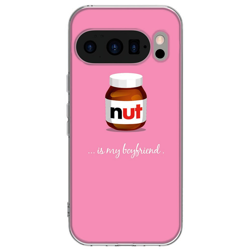 Achterkant van Google Pixel 10 / 10 Pro TPU hoesje Nut Boyfriend