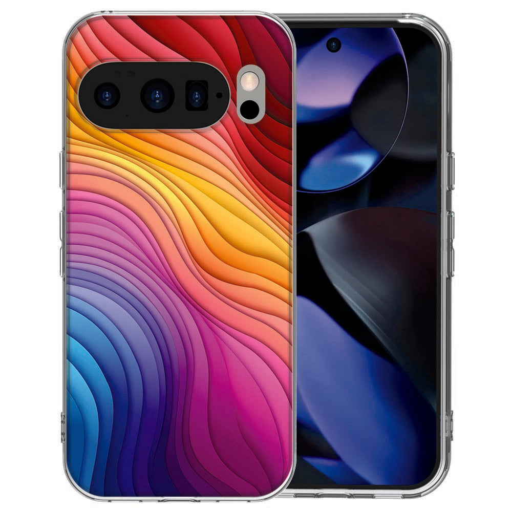 Pixel 10 / 10 Pro siliconen hoesje Regenboog - alle regenboogkleuren
