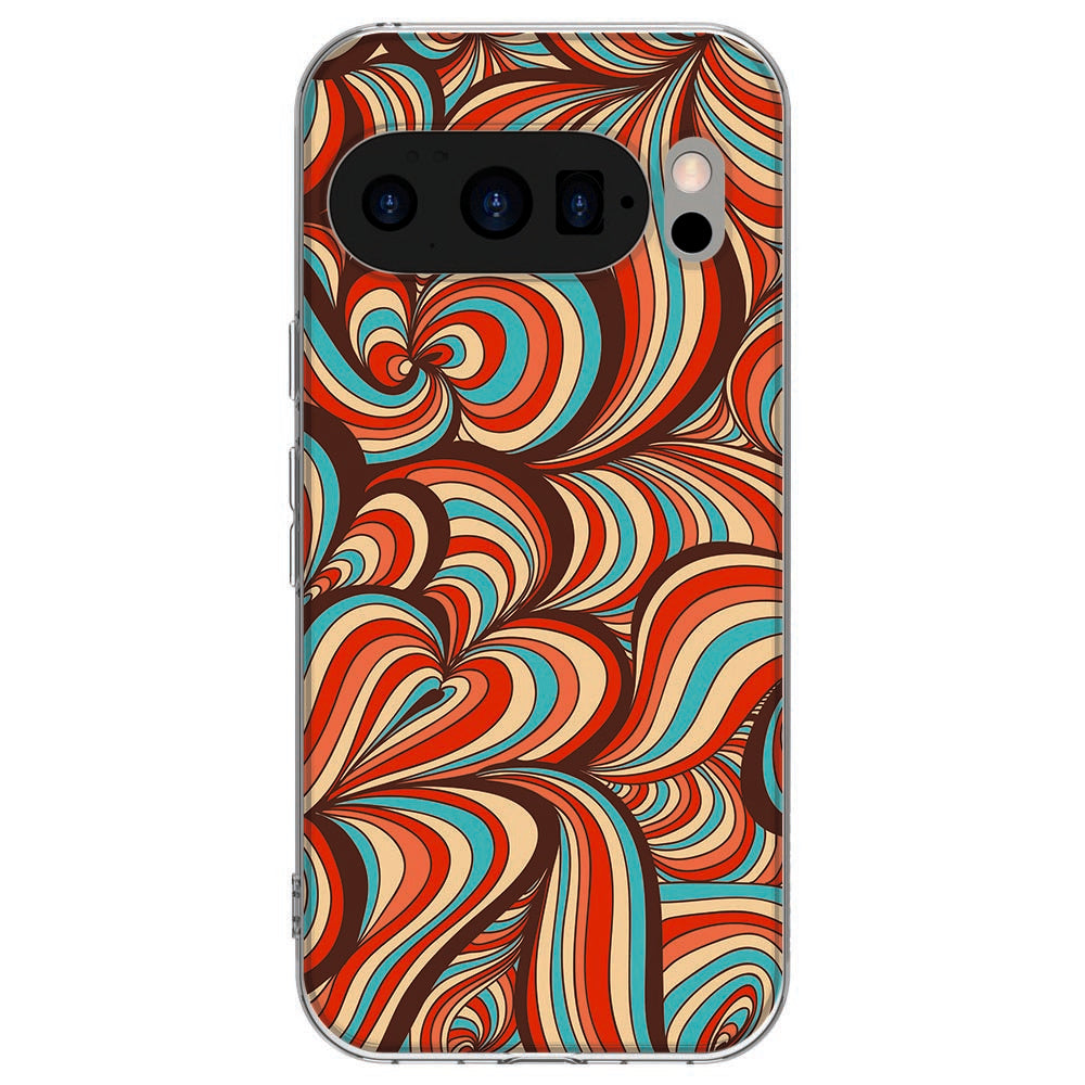 Achterkant van Google Pixel 10 / 10 Pro TPU hoesje Retro