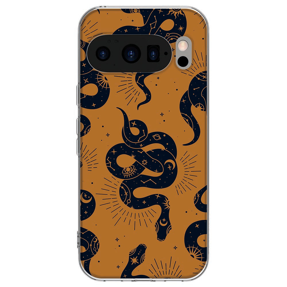 Achterkant van Google Pixel 10 / 10 Pro TPU hoesje Snakes