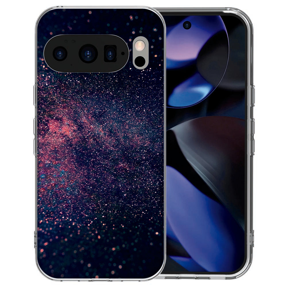 Pixel 10 Pro back cover Stars in paars en zwart