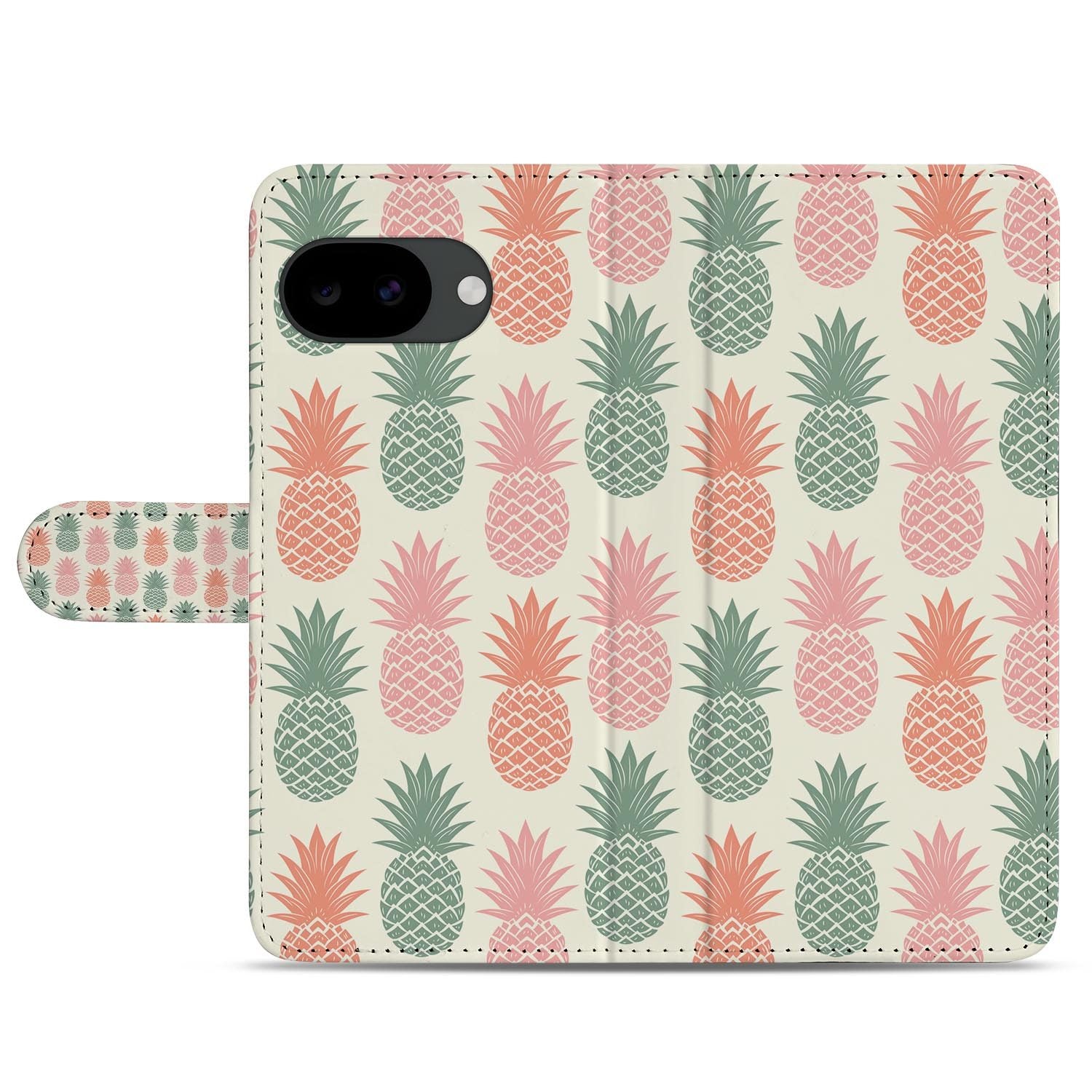 Google Pixel 10a portemonnee hoesje met Ananas design
