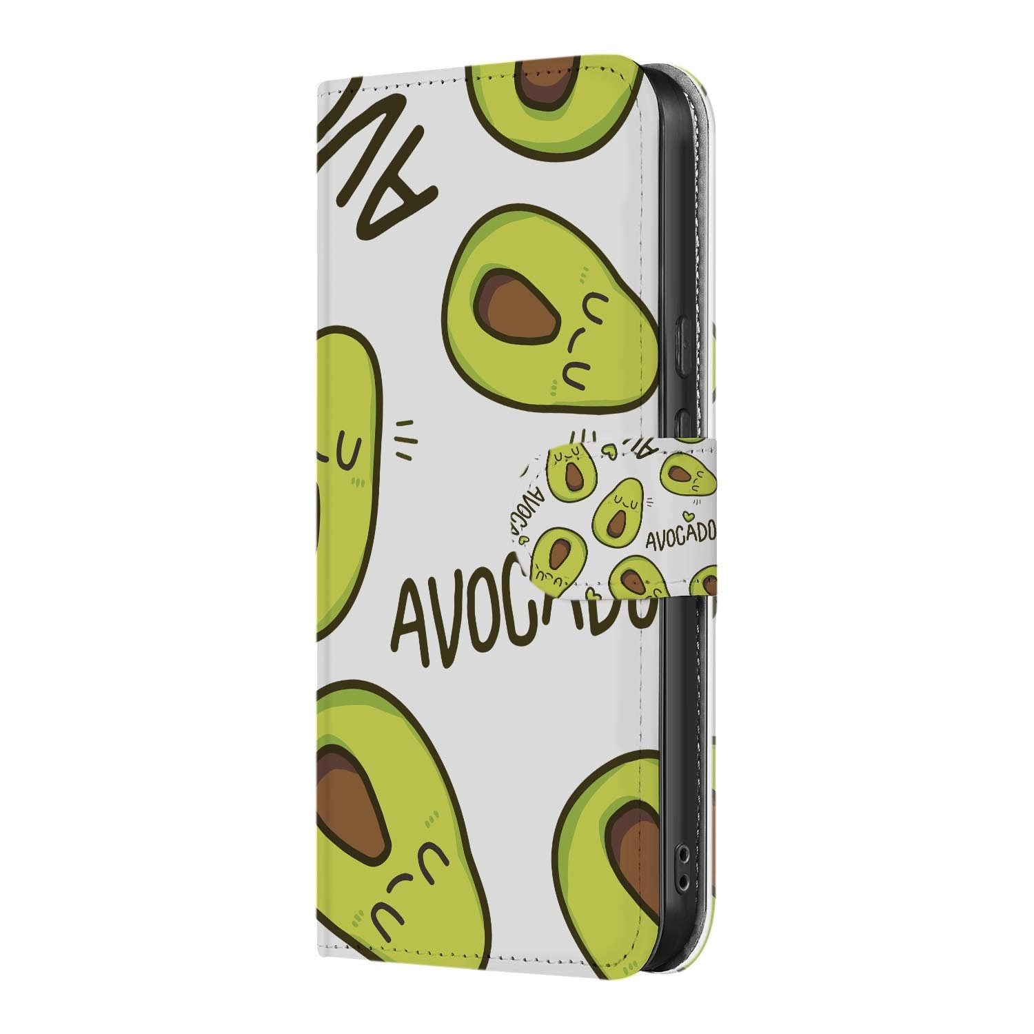 Zingende Avocado wallet hoesje voor Google Pixel 10a met pasjeshouder