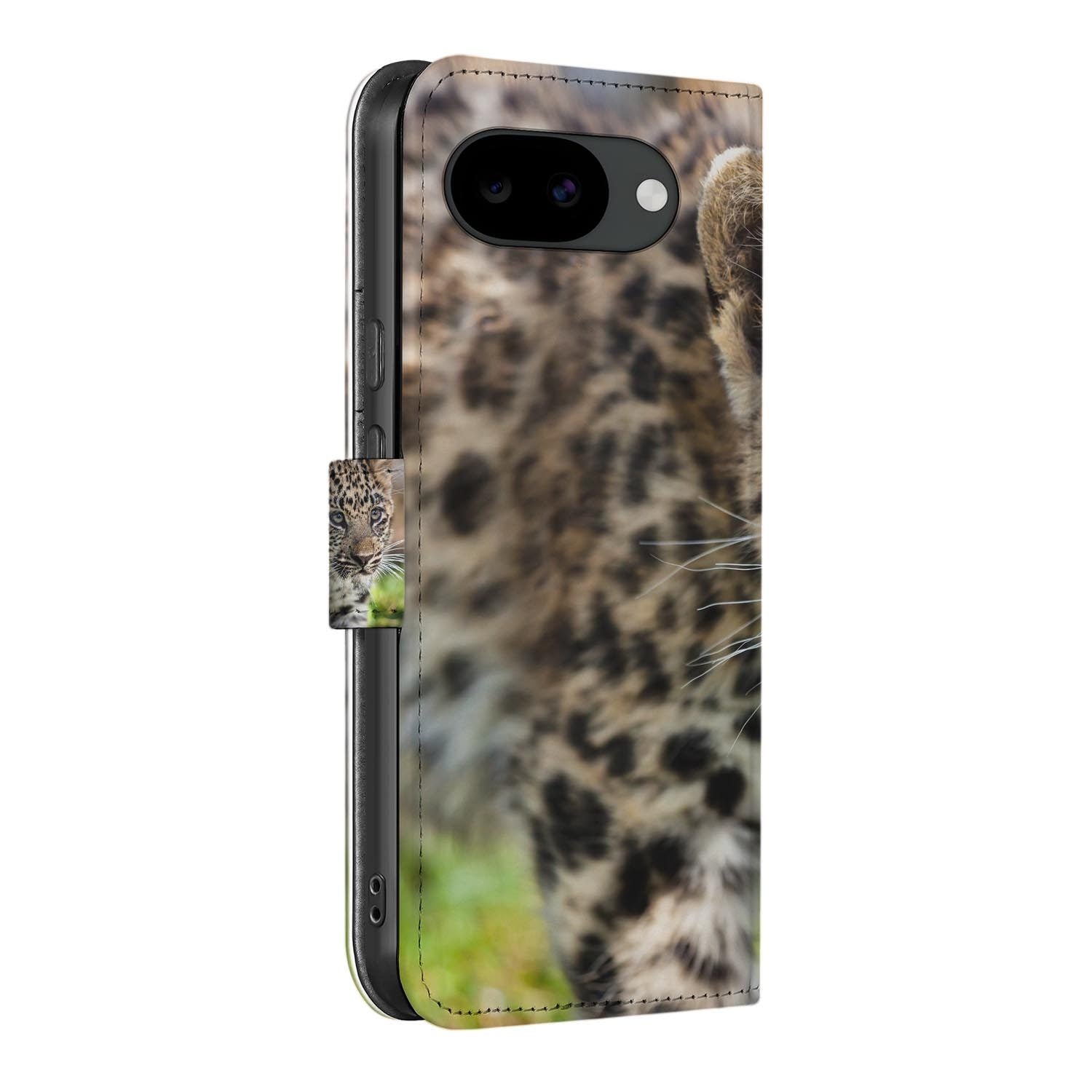 Bookcase hoesje Google Pixel 10a met Baby Luipaard print
