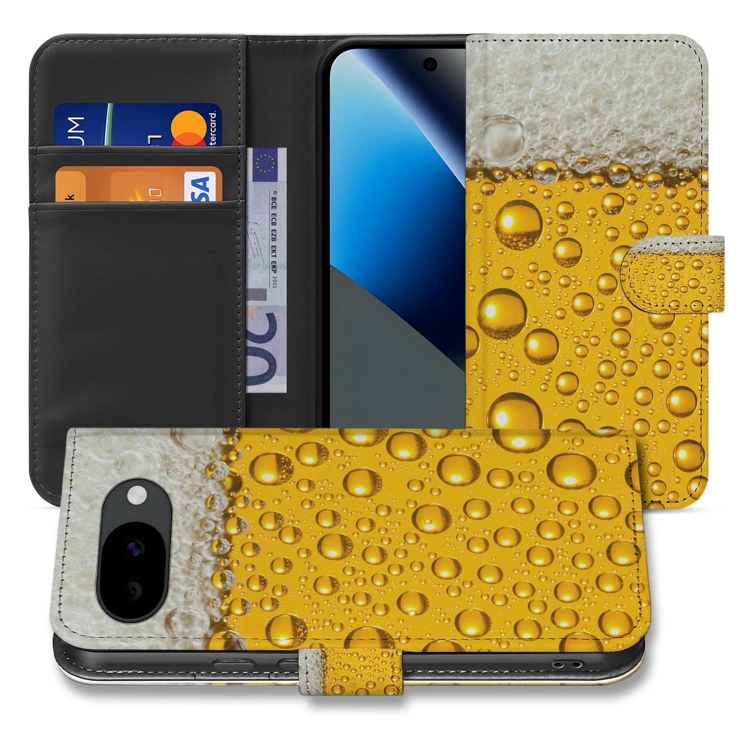 Bier bookcase hoesje voor de Google Pixel 10a
