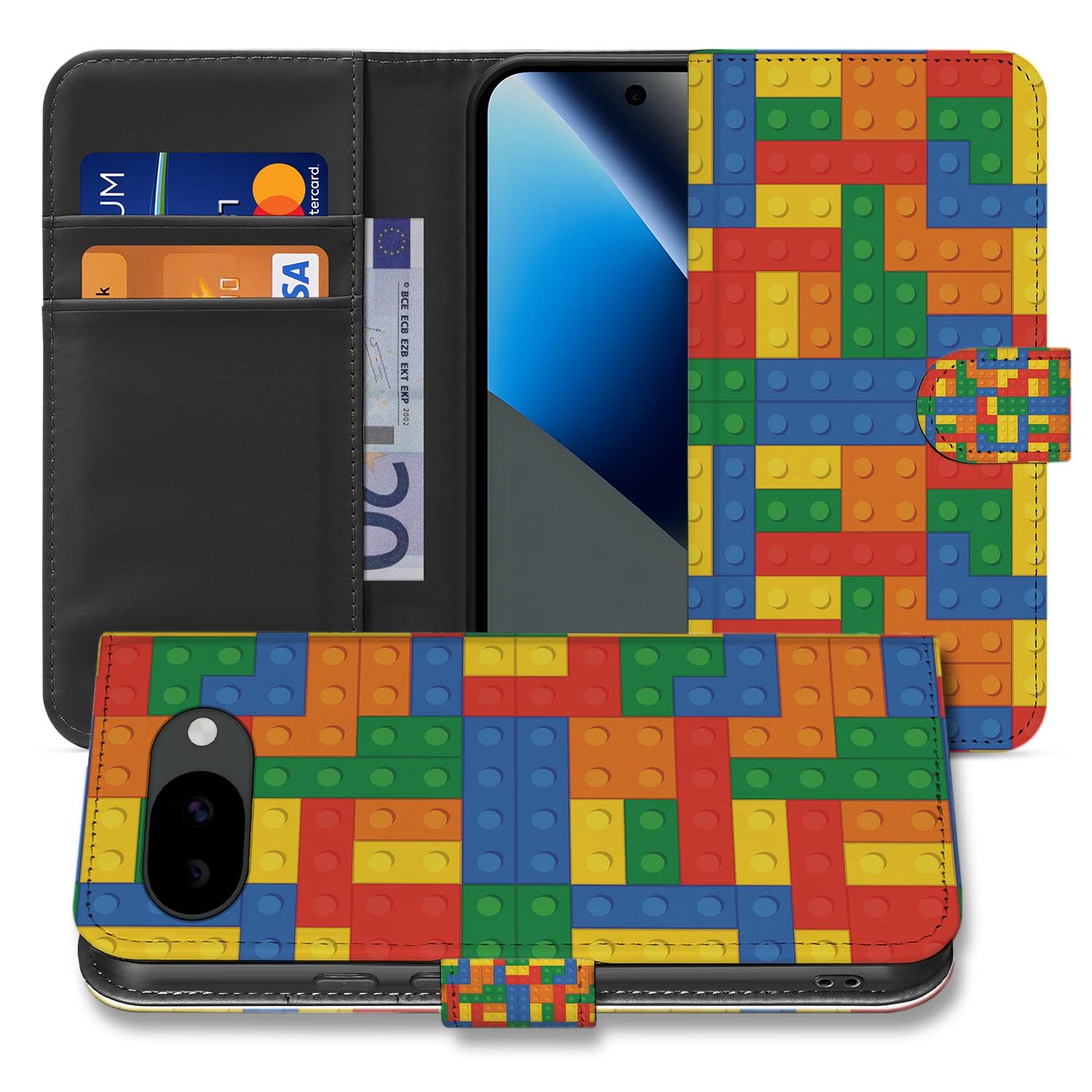 Blokken bookcase hoesje voor de Google Pixel 10a