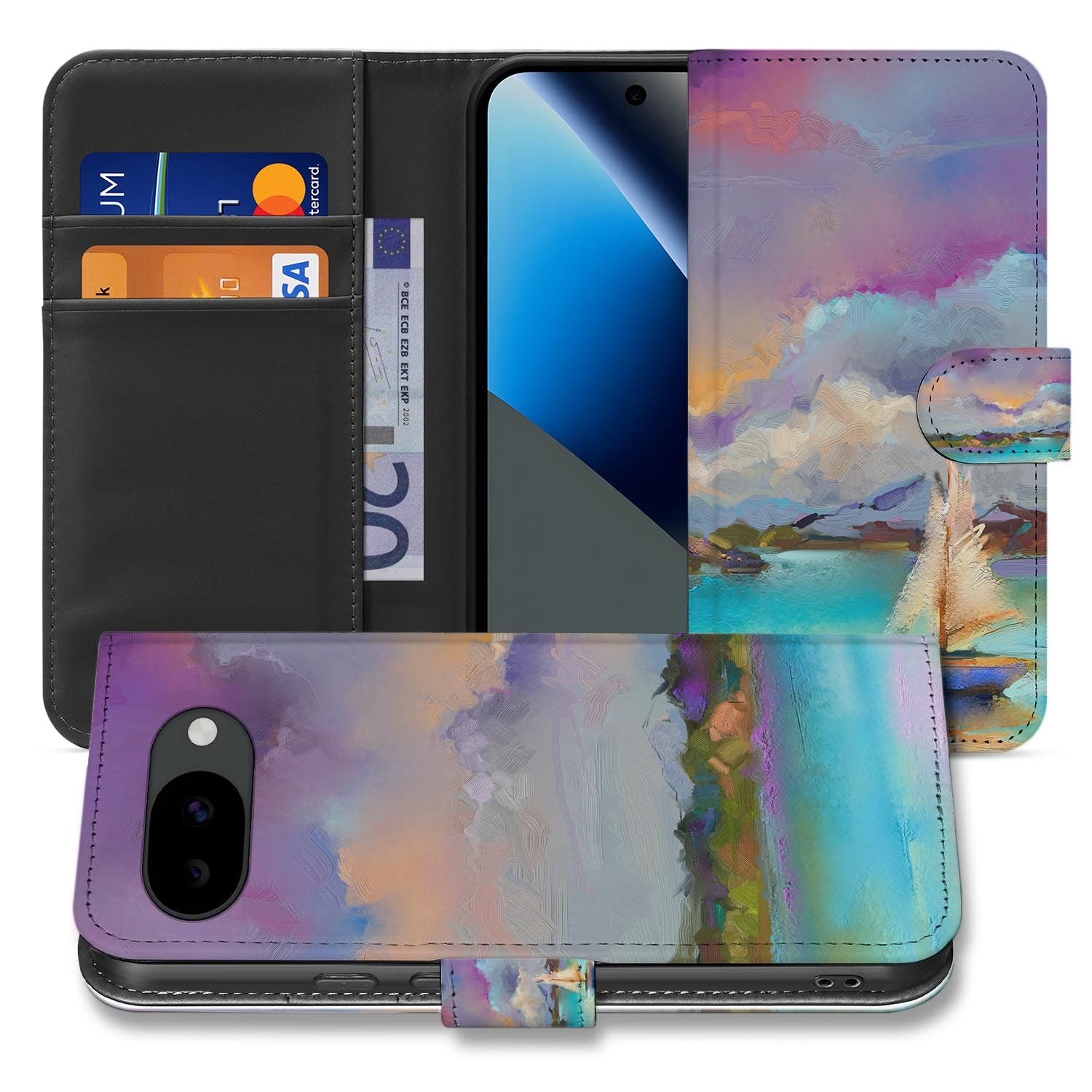 Boot bookcase hoesje voor de Google Pixel 10a
