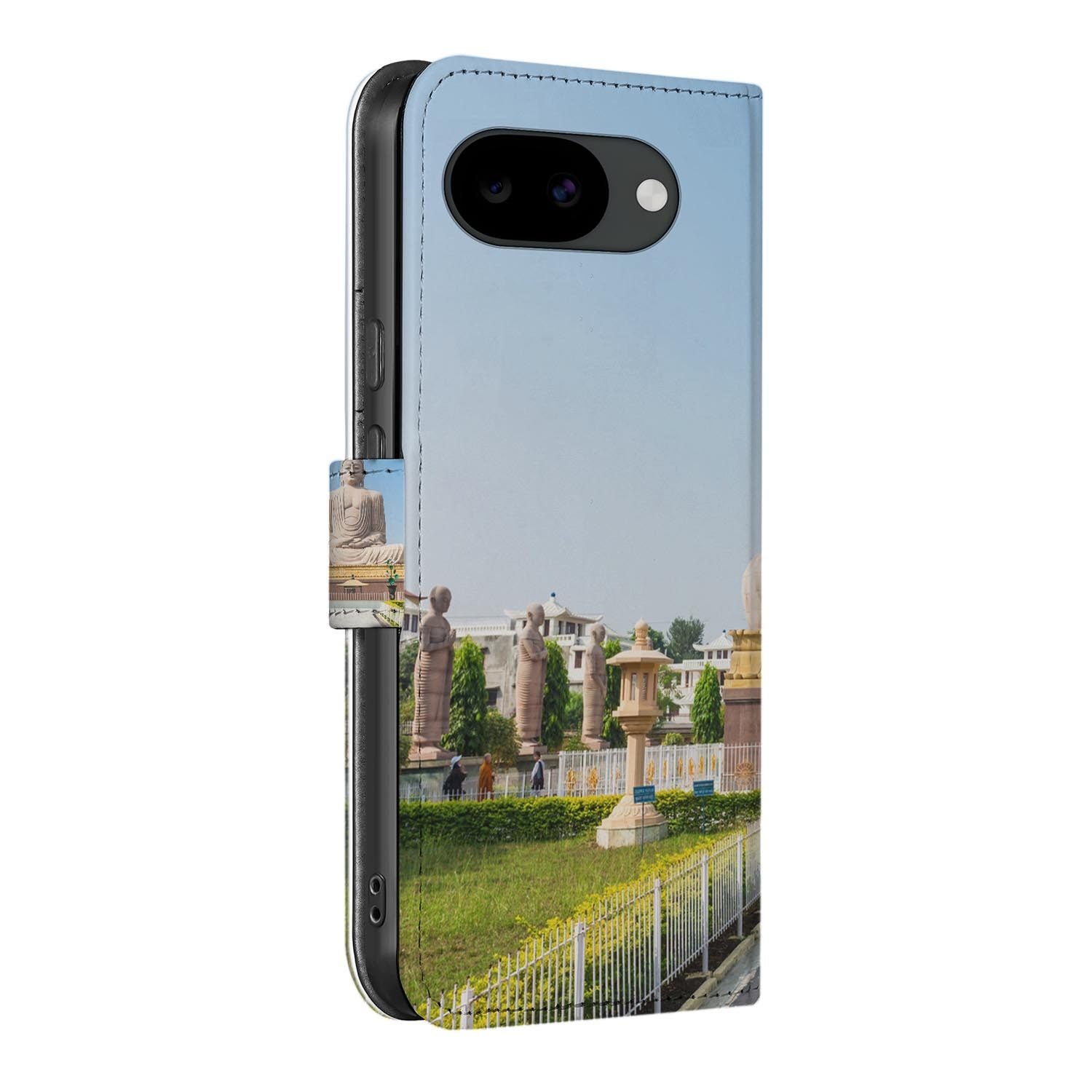 Bookcase hoesje Google Pixel 10a met Boeddha print