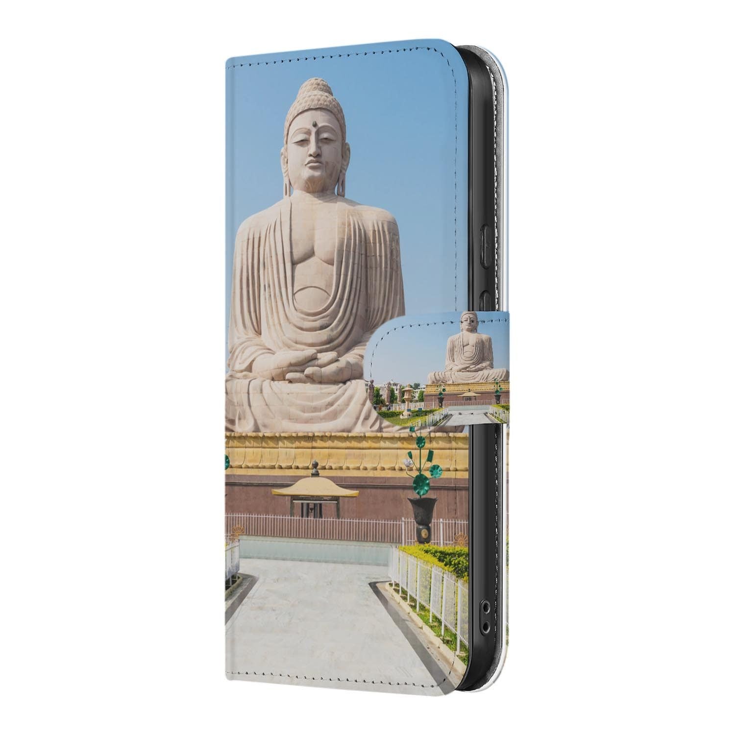 Boeddha wallet hoesje voor Google Pixel 10a met pasjeshouder