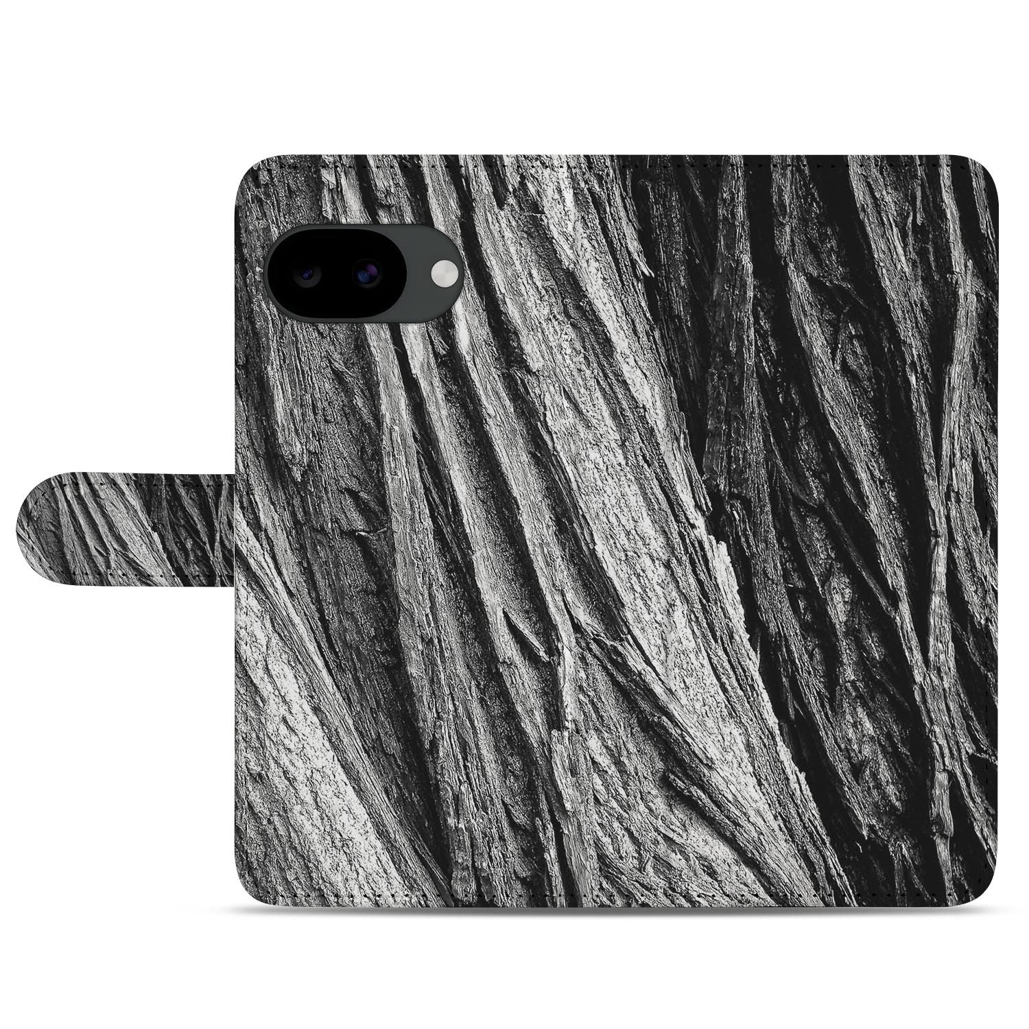 Google Pixel 10a portemonnee hoesje met Boomschors design