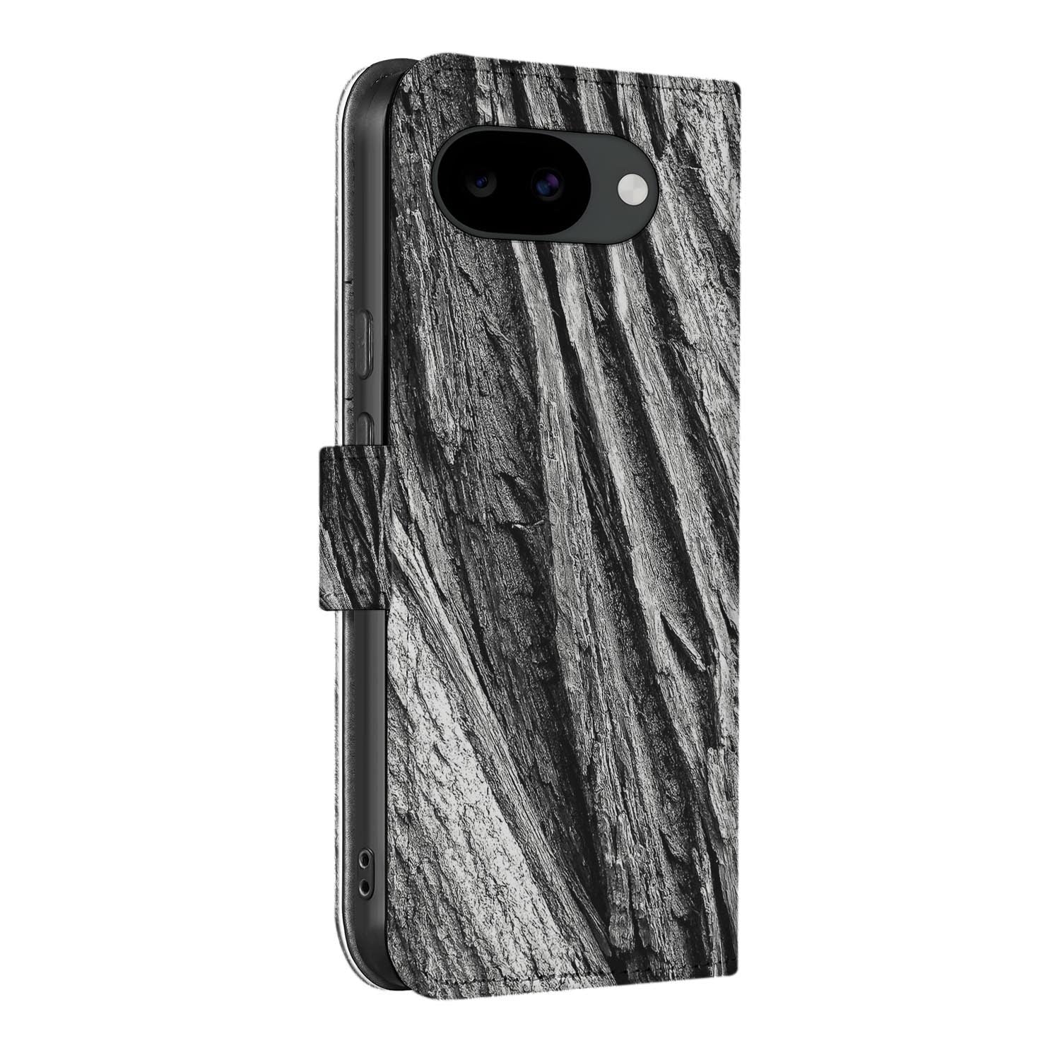 Bookcase hoesje Google Pixel 10a met Boomschors print