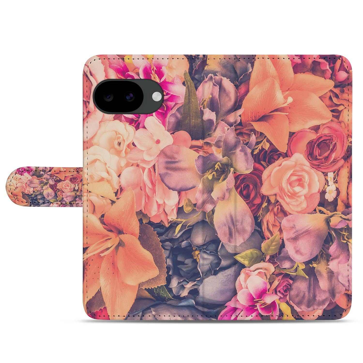 Google Pixel 10a portemonnee hoesje met Bosje Bloemen design