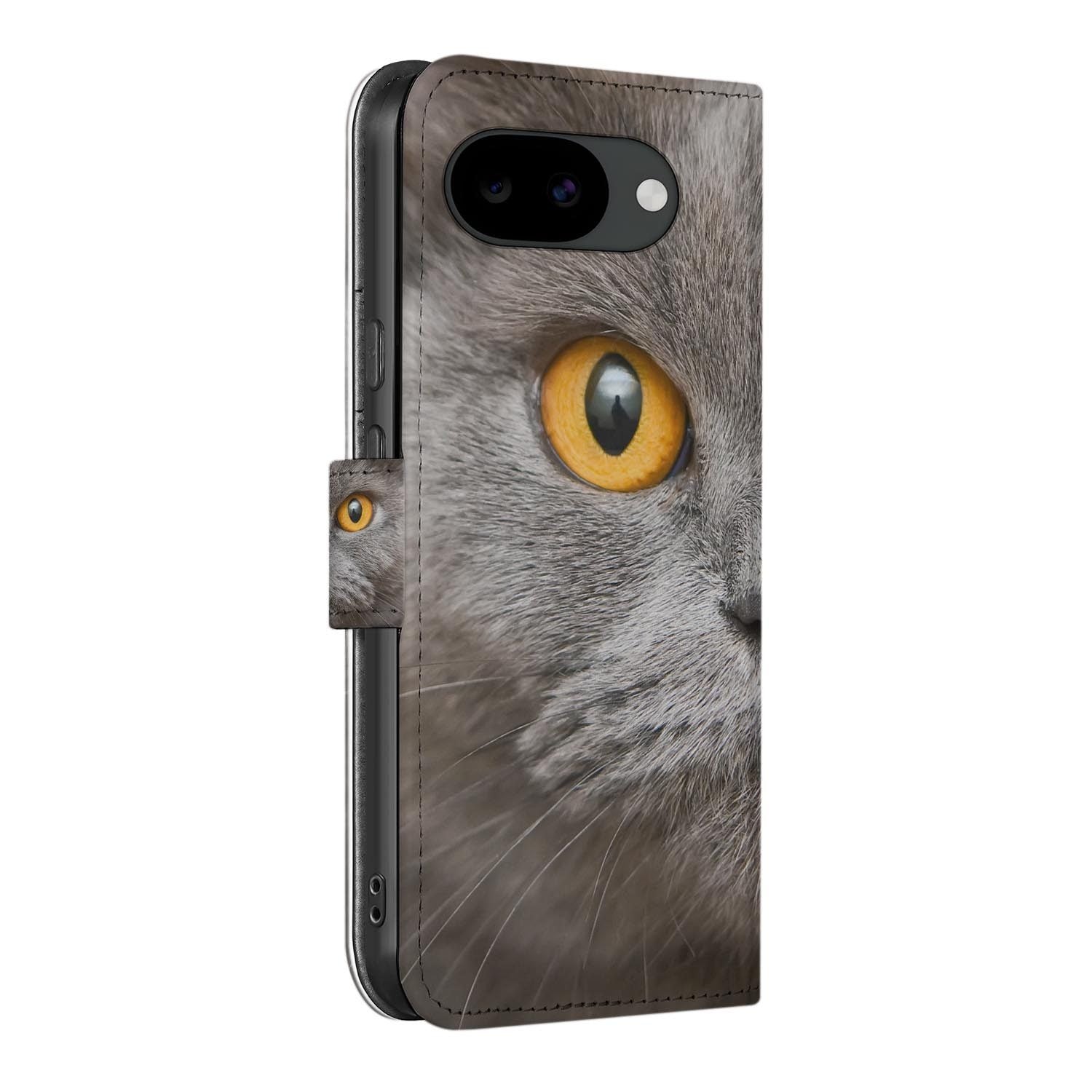 Bookcase hoesje Google Pixel 10a met Britse Korthaar print