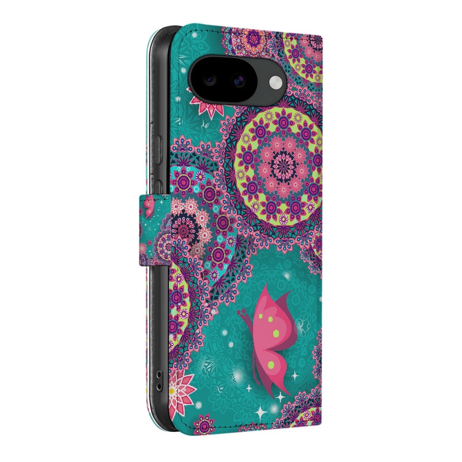 Bookcase hoesje Google Pixel 10a met Cirkels en Vlinders print