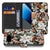 Dark Flowers bookcase hoesje voor de Google Pixel 10a