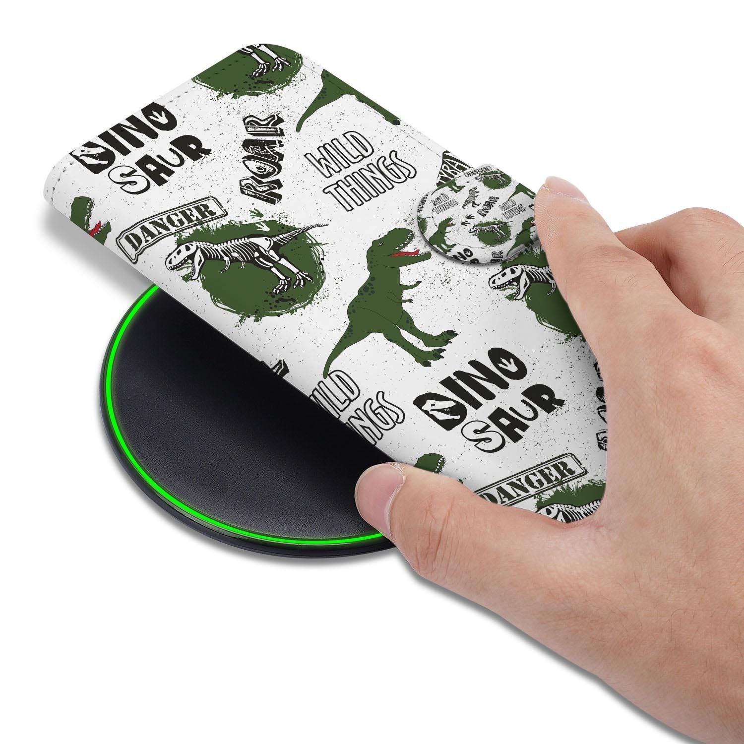 Hoesje met pasjeshouder voor Google Pixel 10a in Dino stijl