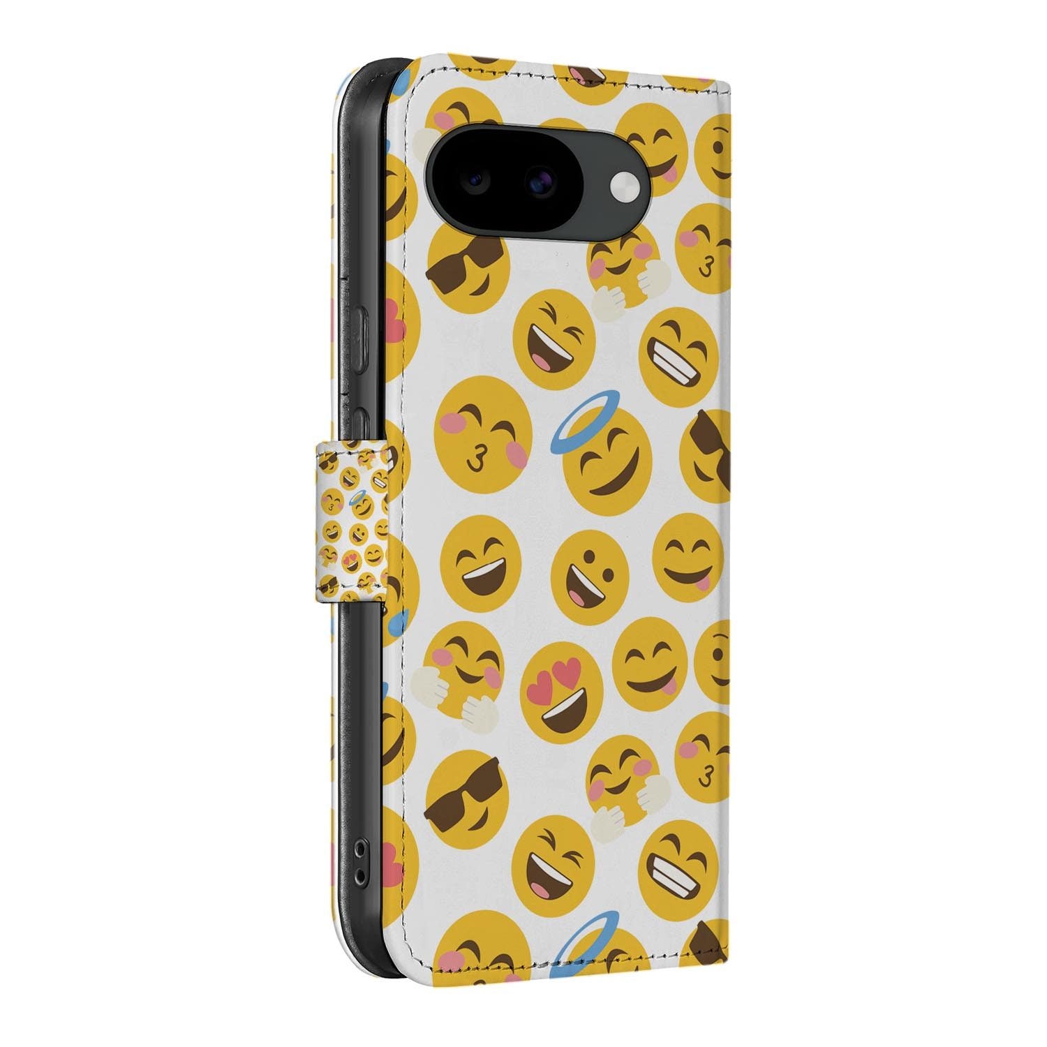 Bookcase hoesje Google Pixel 10a met Emoji print