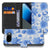 Blauwe Bloemen bookcase hoesje voor de Google Pixel 10a