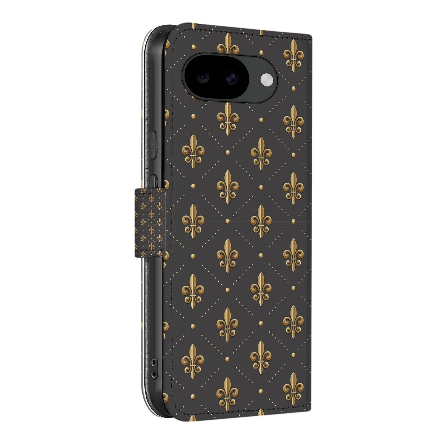 Bookcase hoesje Google Pixel 10a met Franse Lelie print