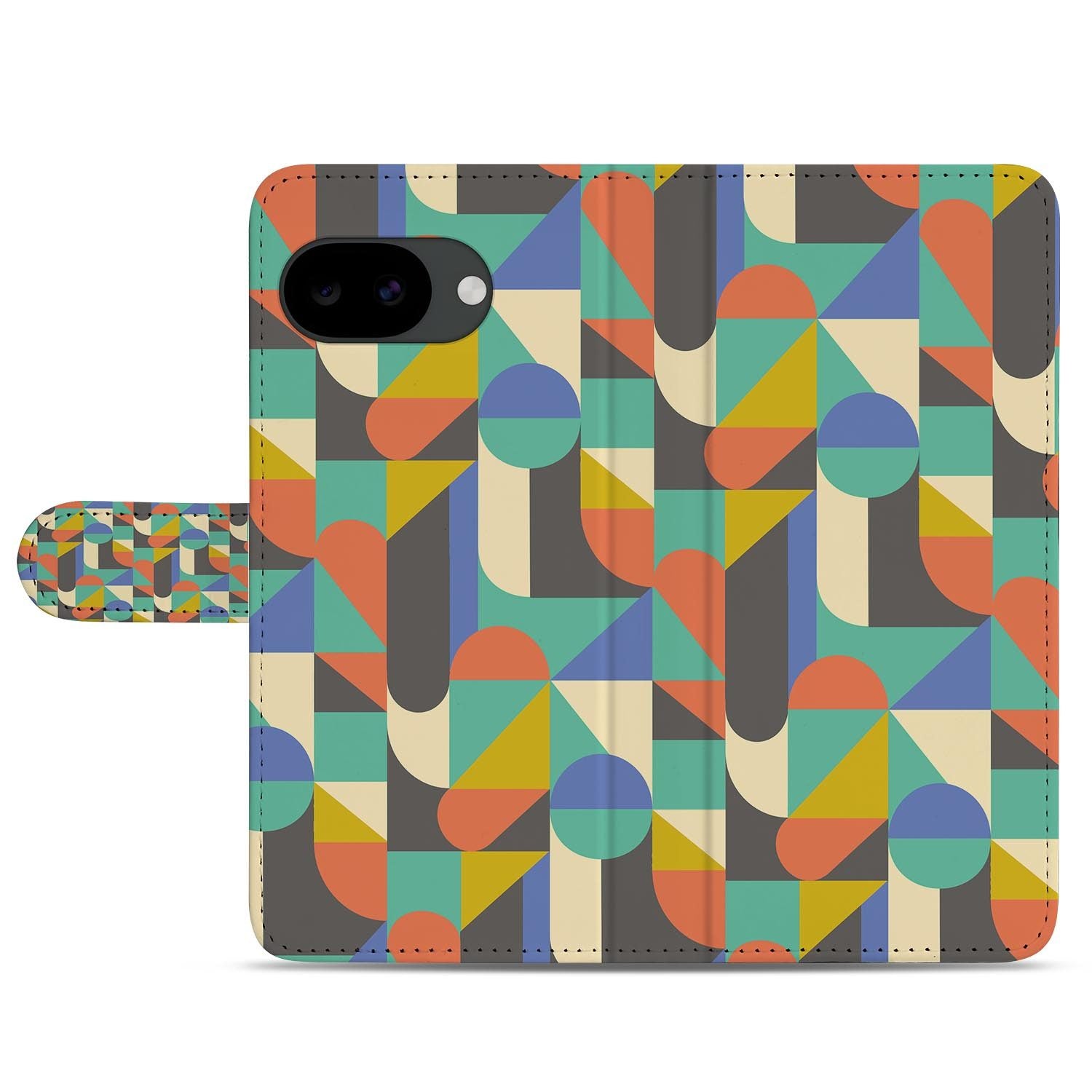 Google Pixel 10a portemonnee hoesje met Funky Retro design