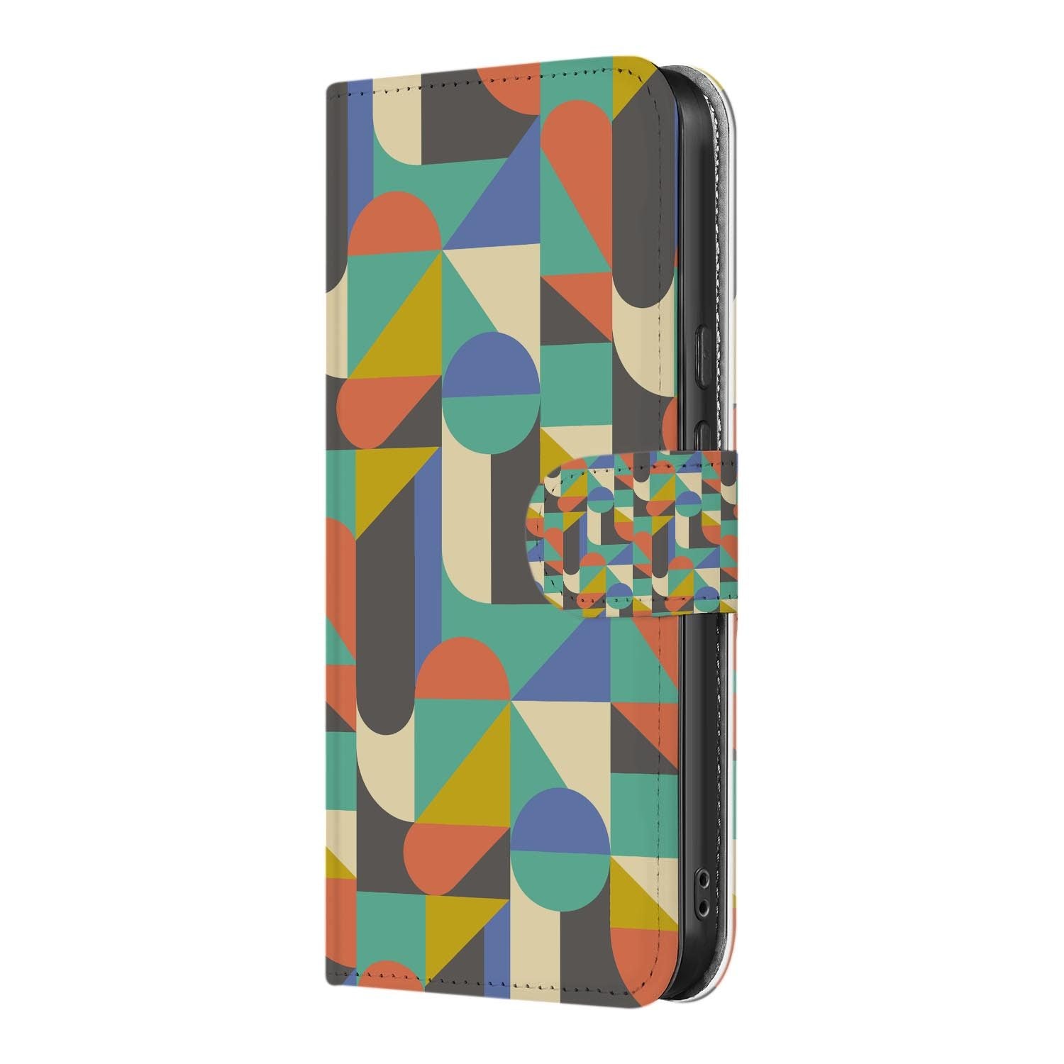 Funky Retro wallet hoesje voor Google Pixel 10a met pasjeshouder