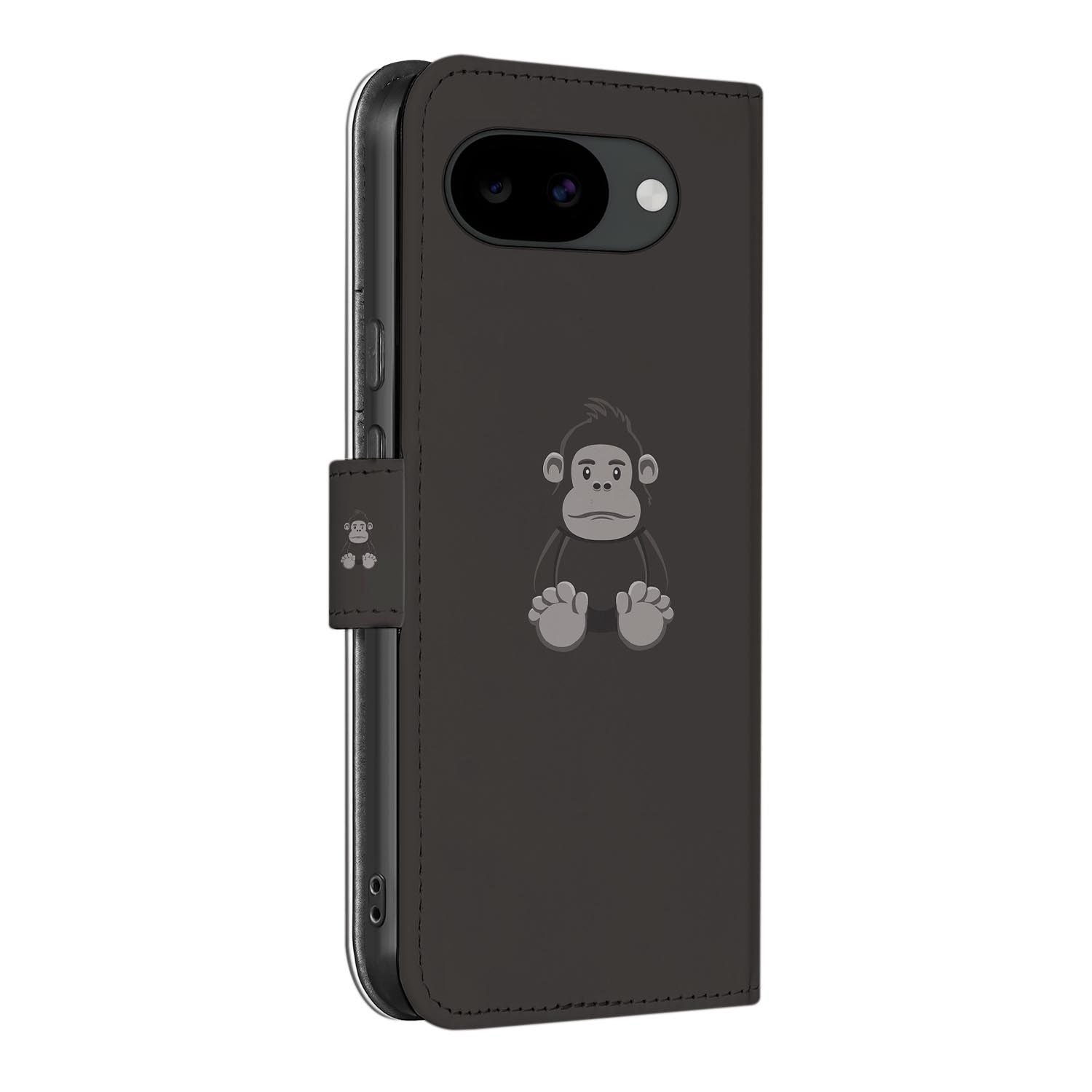 Bookcase hoesje Google Pixel 10a met Gorilla print