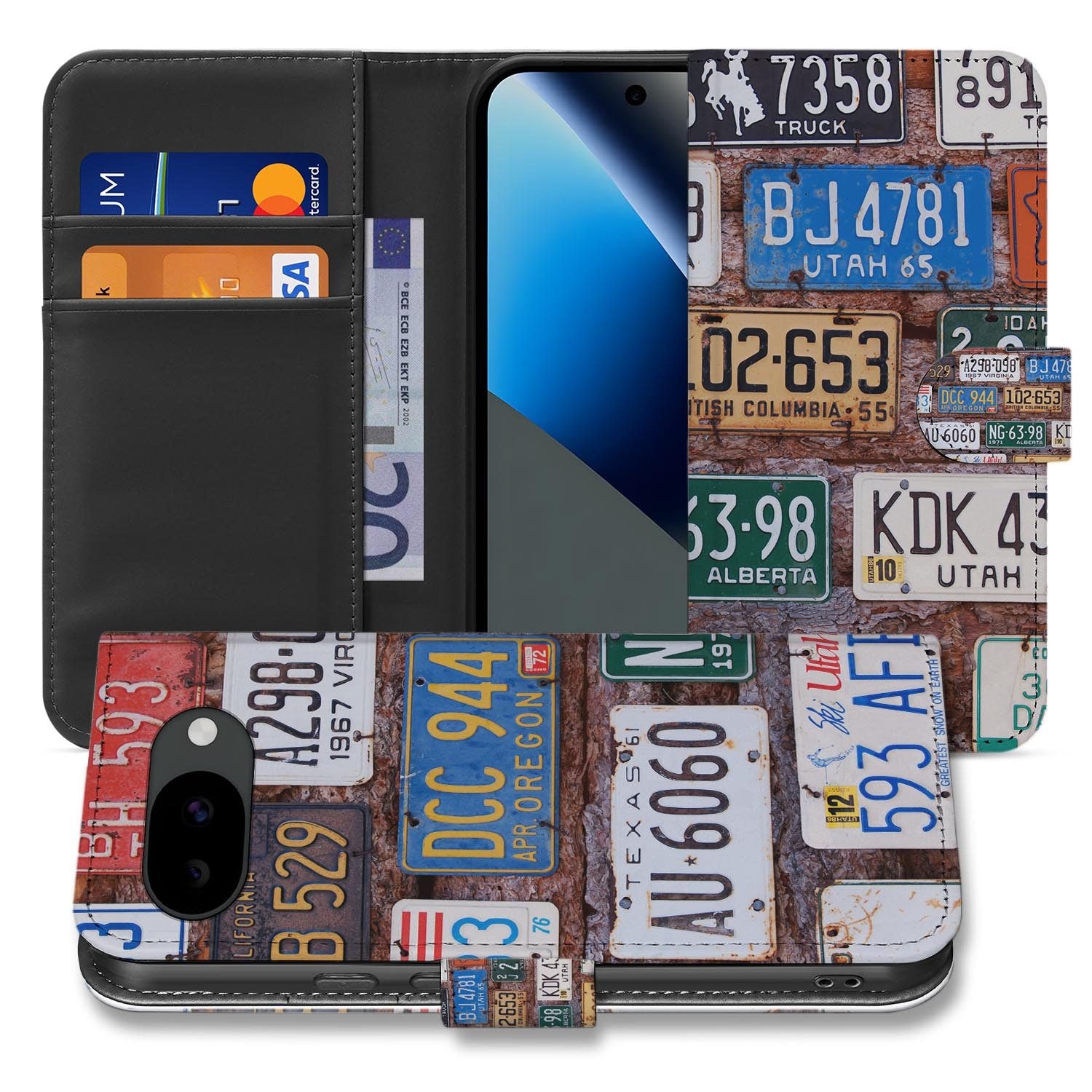 Kentekenplaten bookcase hoesje voor de Google Pixel 10a