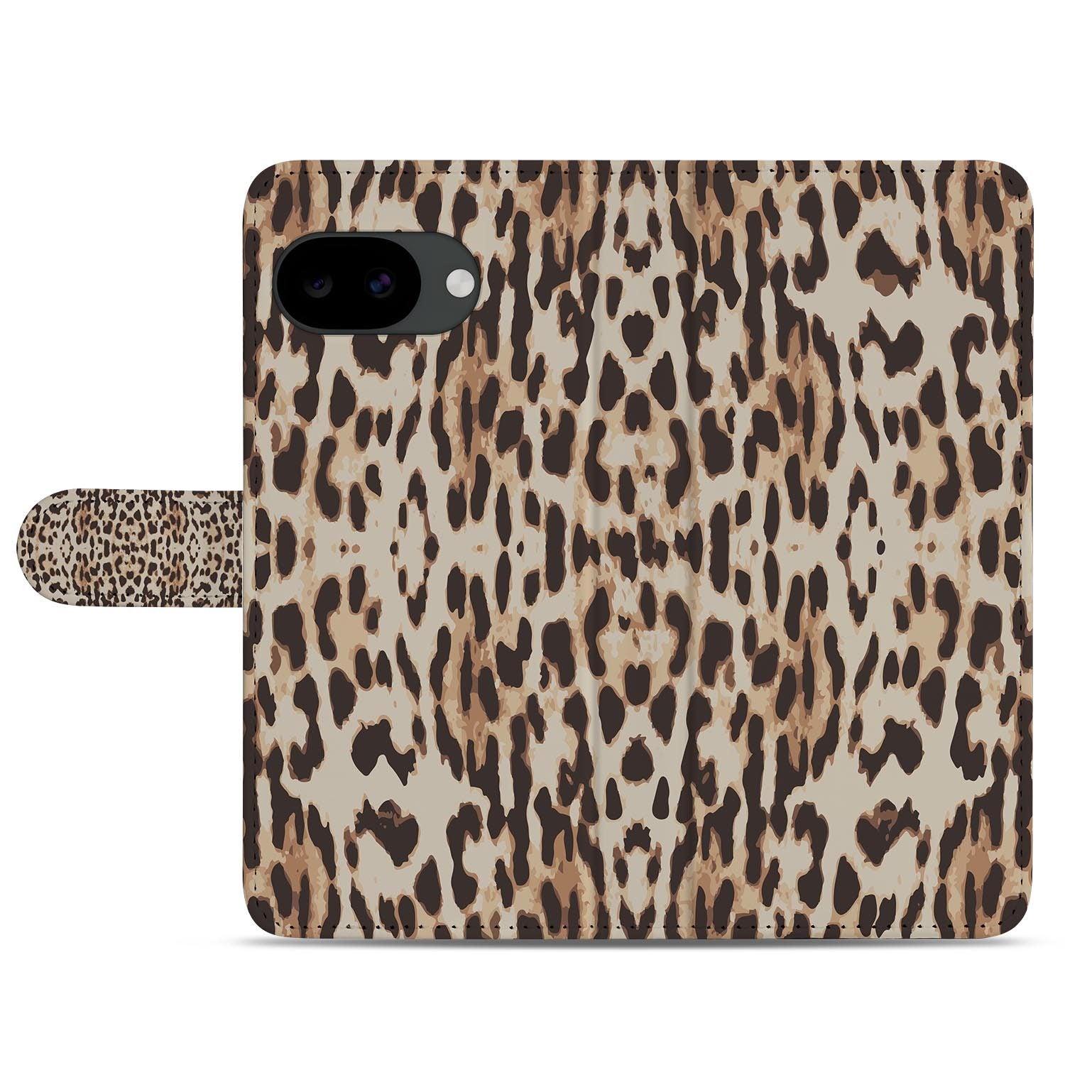 Google Pixel 10a portemonnee hoesje met Leopard design