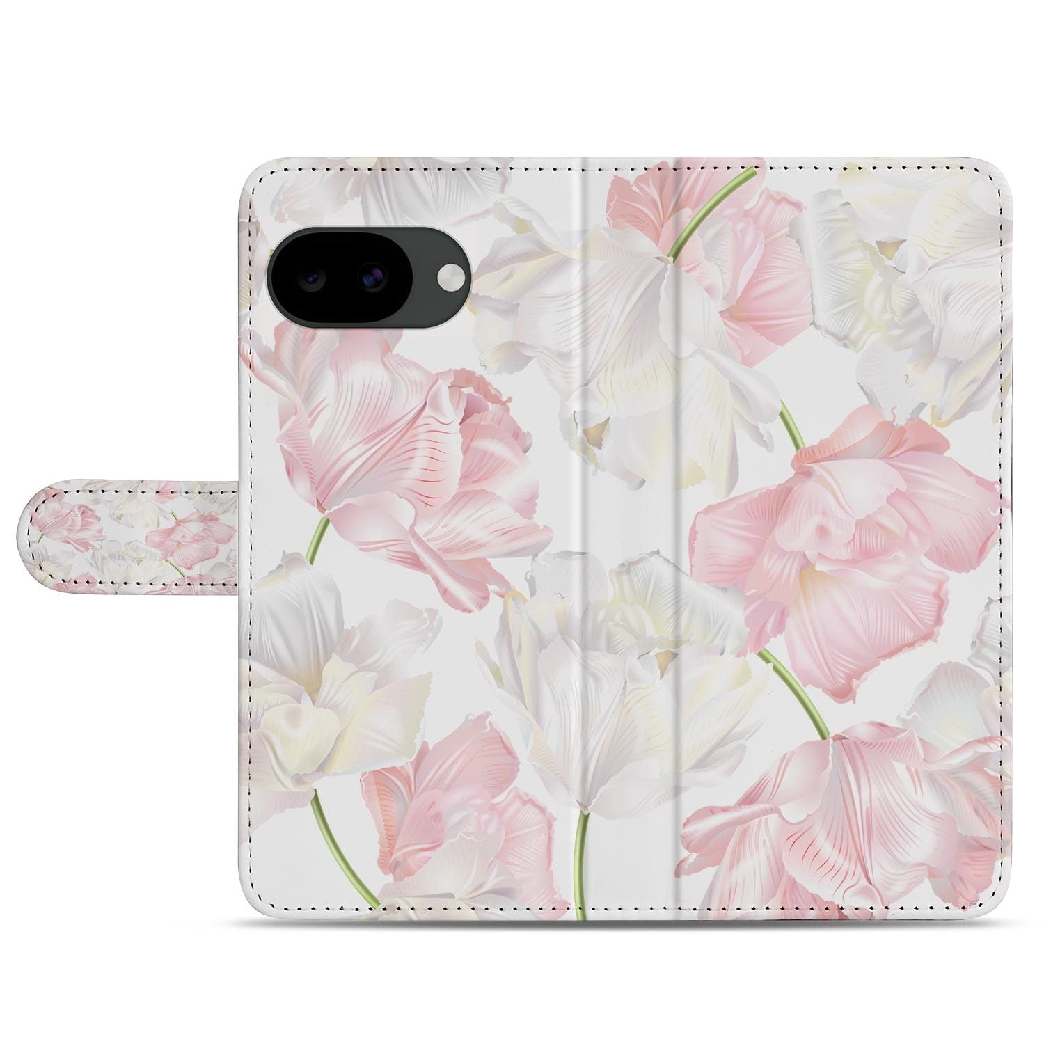 Google Pixel 10a portemonnee hoesje met Lovely Flowers design