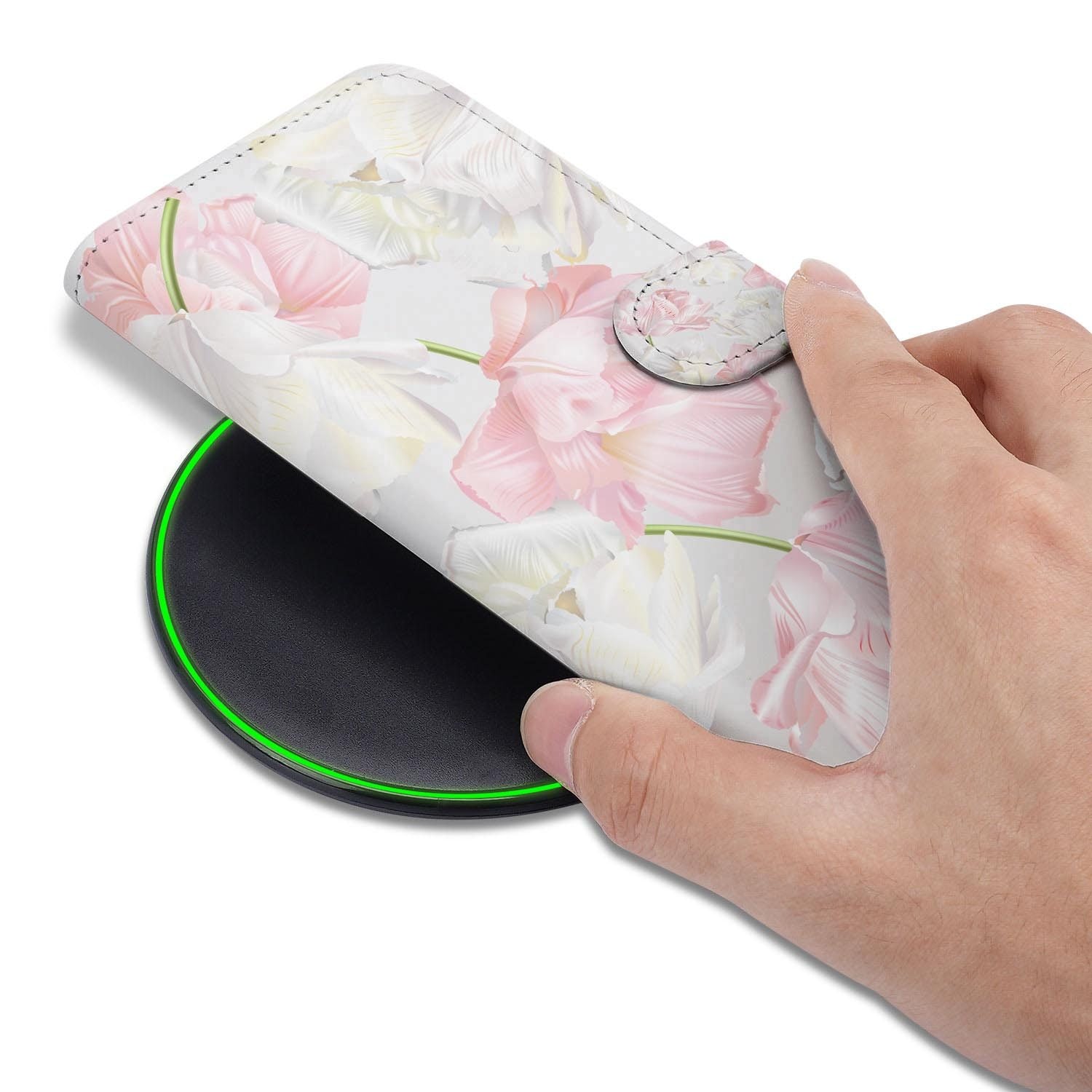 Hoesje met pasjeshouder voor Google Pixel 10a in Lovely Flowers stijl