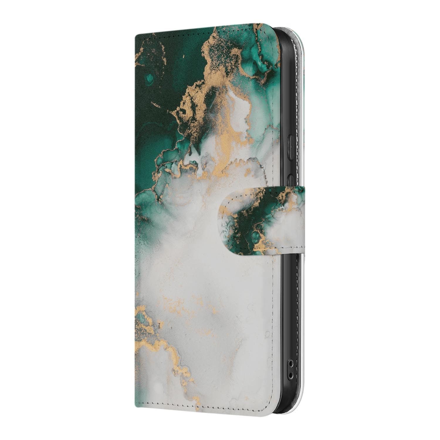 Marmer Groen wallet hoesje voor Google Pixel 10a met pasjeshouder