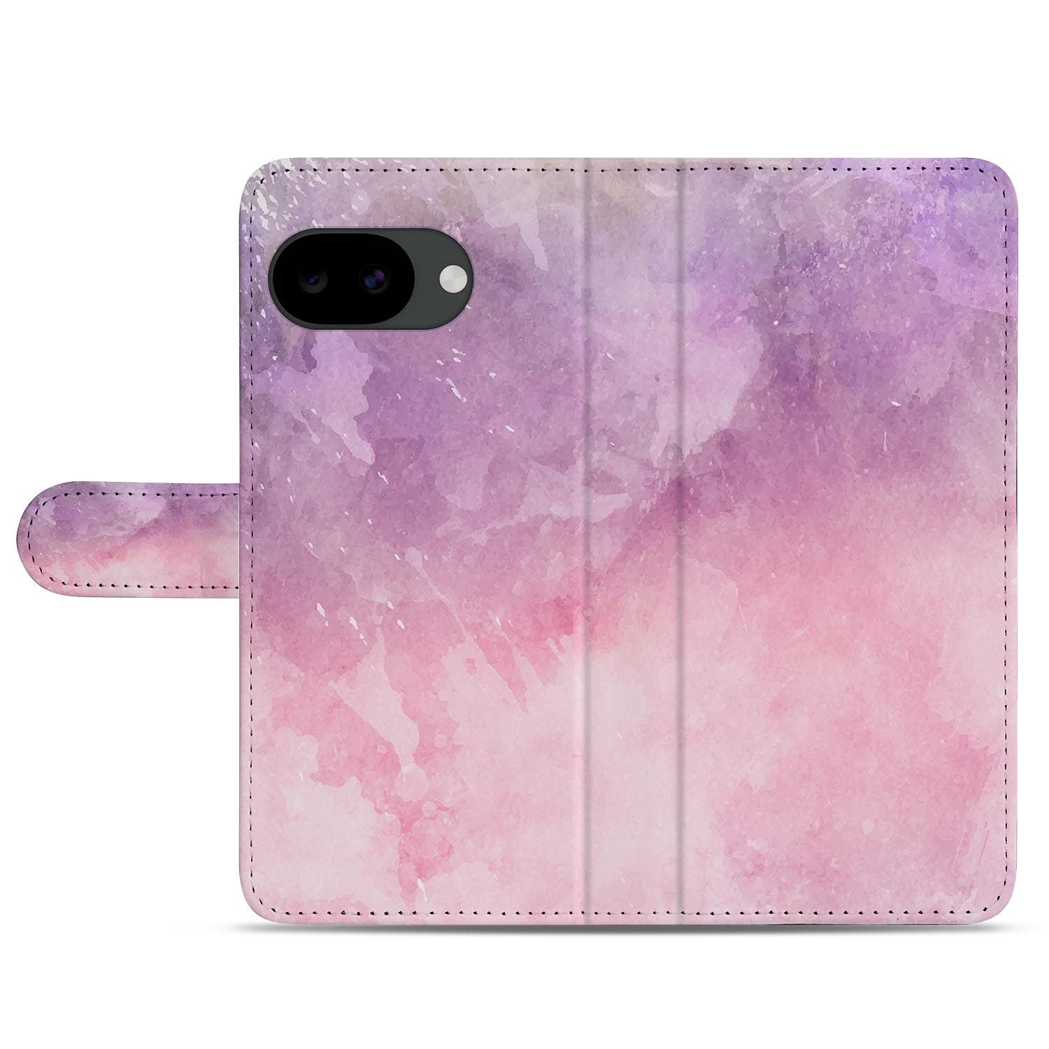 Google Pixel 10a portemonnee hoesje met Roze Paars Paint design