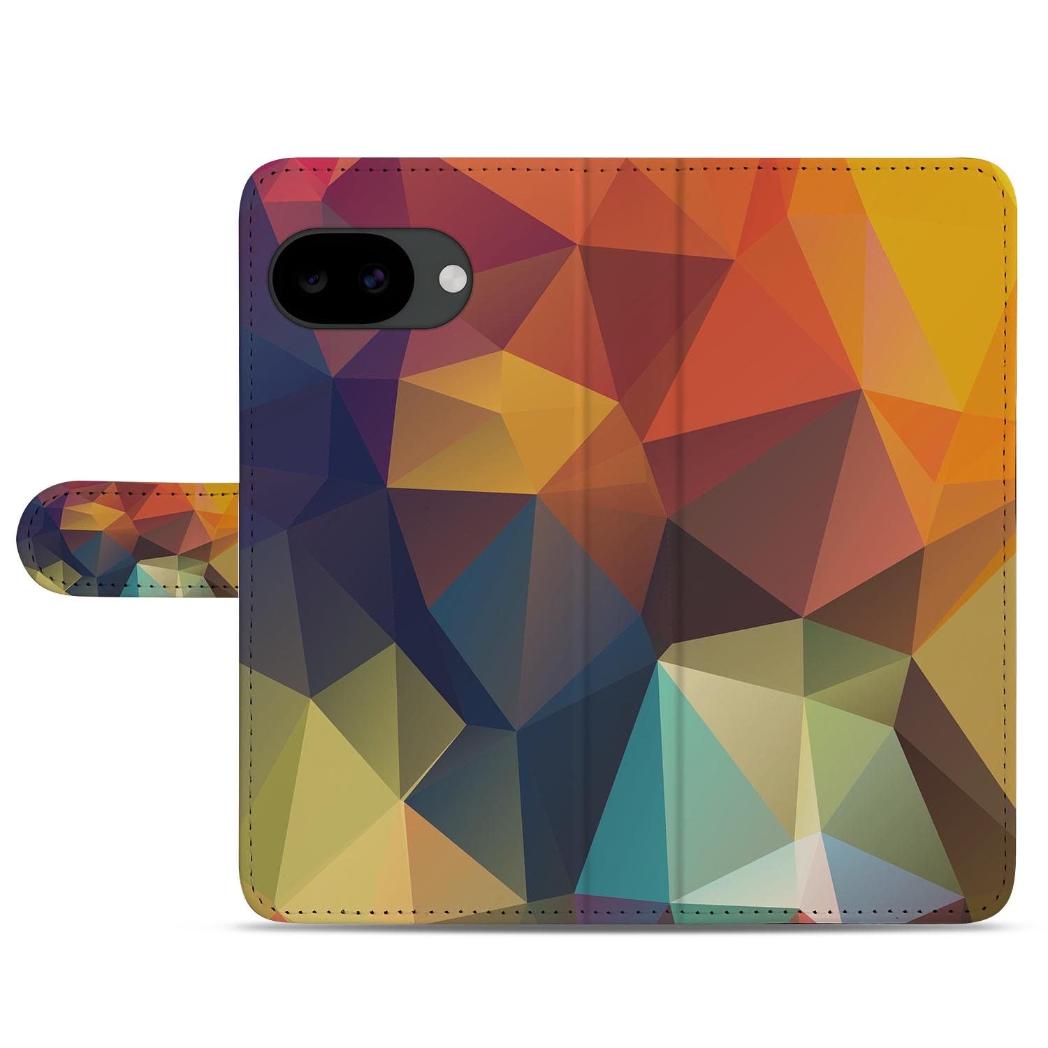 Google Pixel 10a portemonnee hoesje met Polygon Kleur design