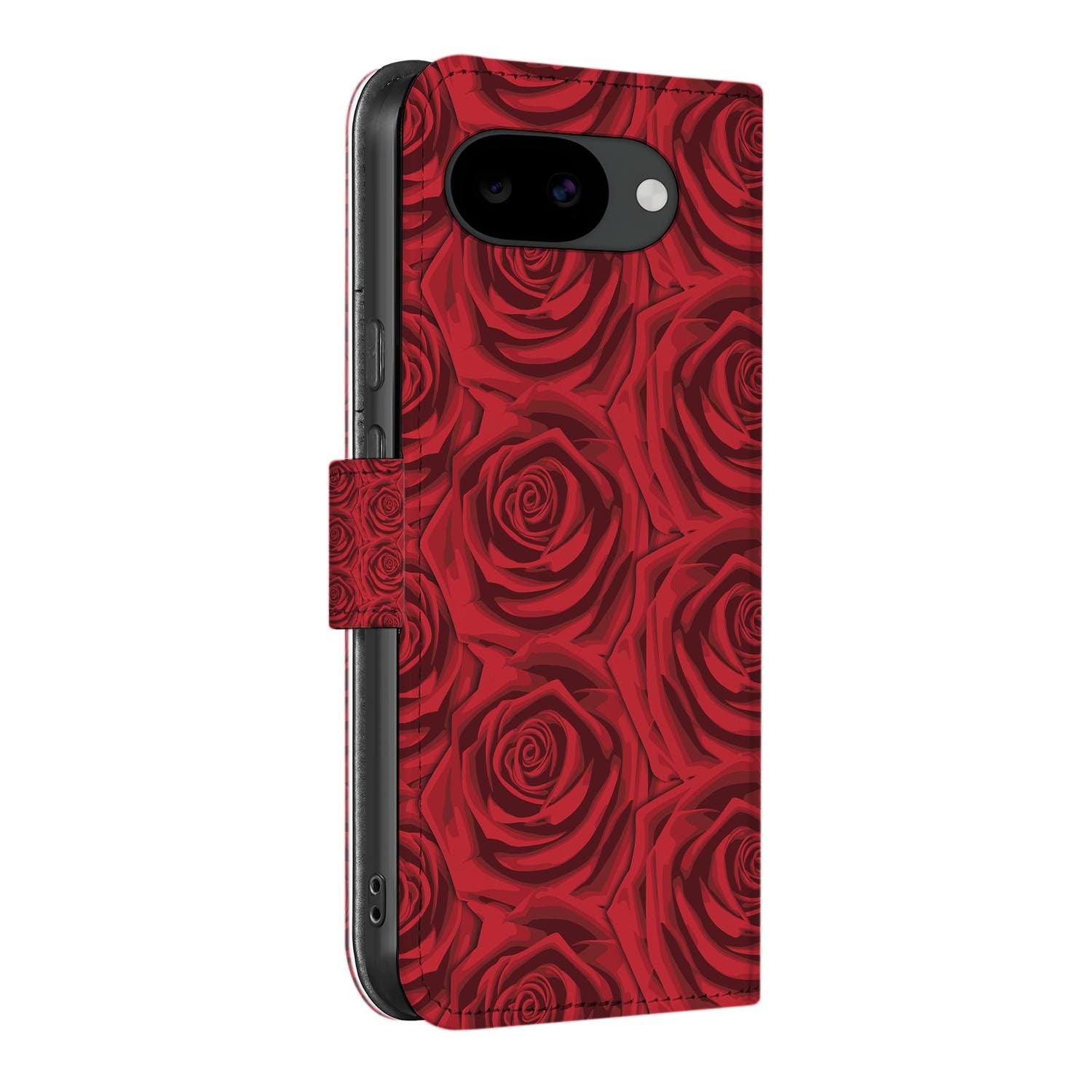 Bookcase hoesje Google Pixel 10a met Red Roses print