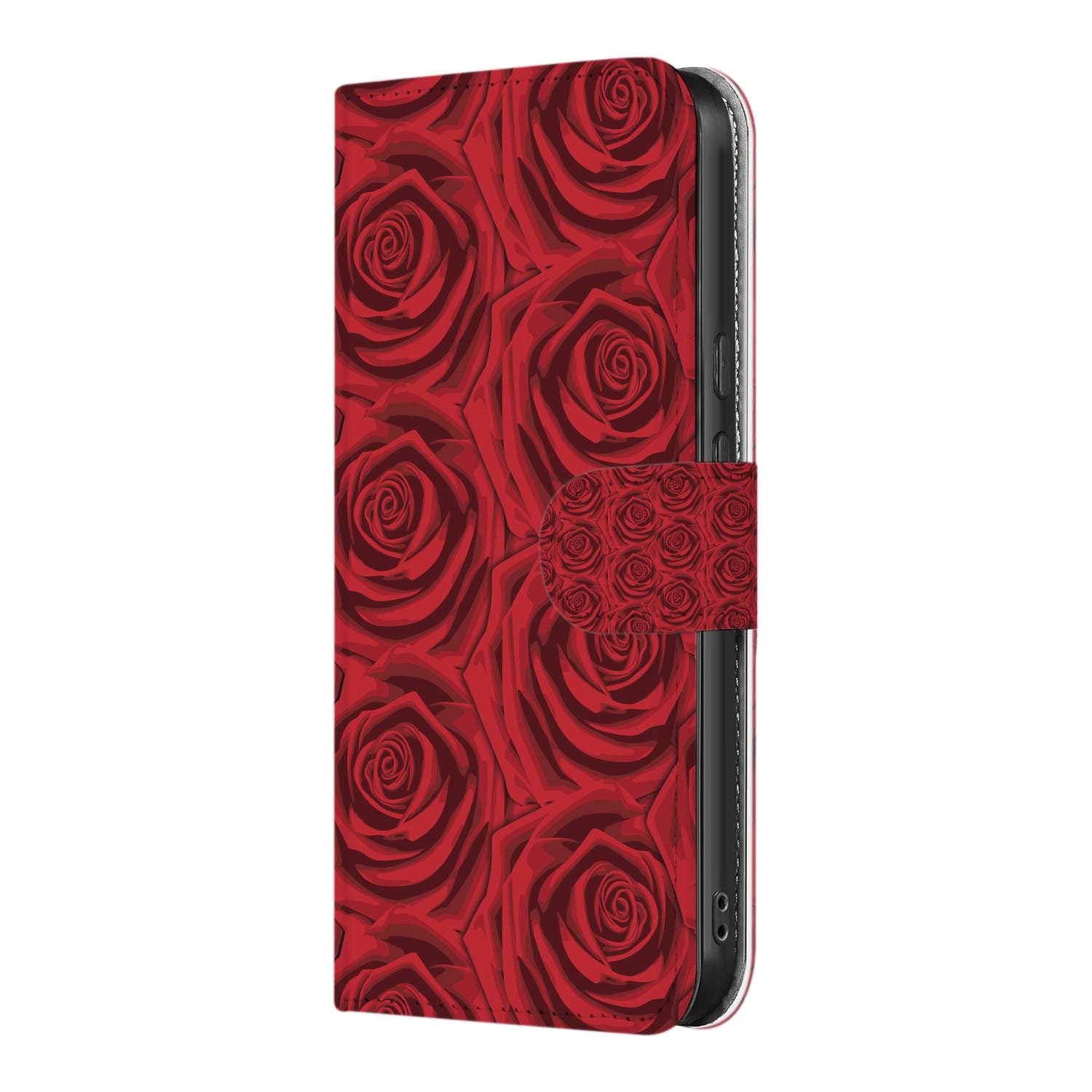 Red Roses wallet hoesje voor Google Pixel 10a met pasjeshouder