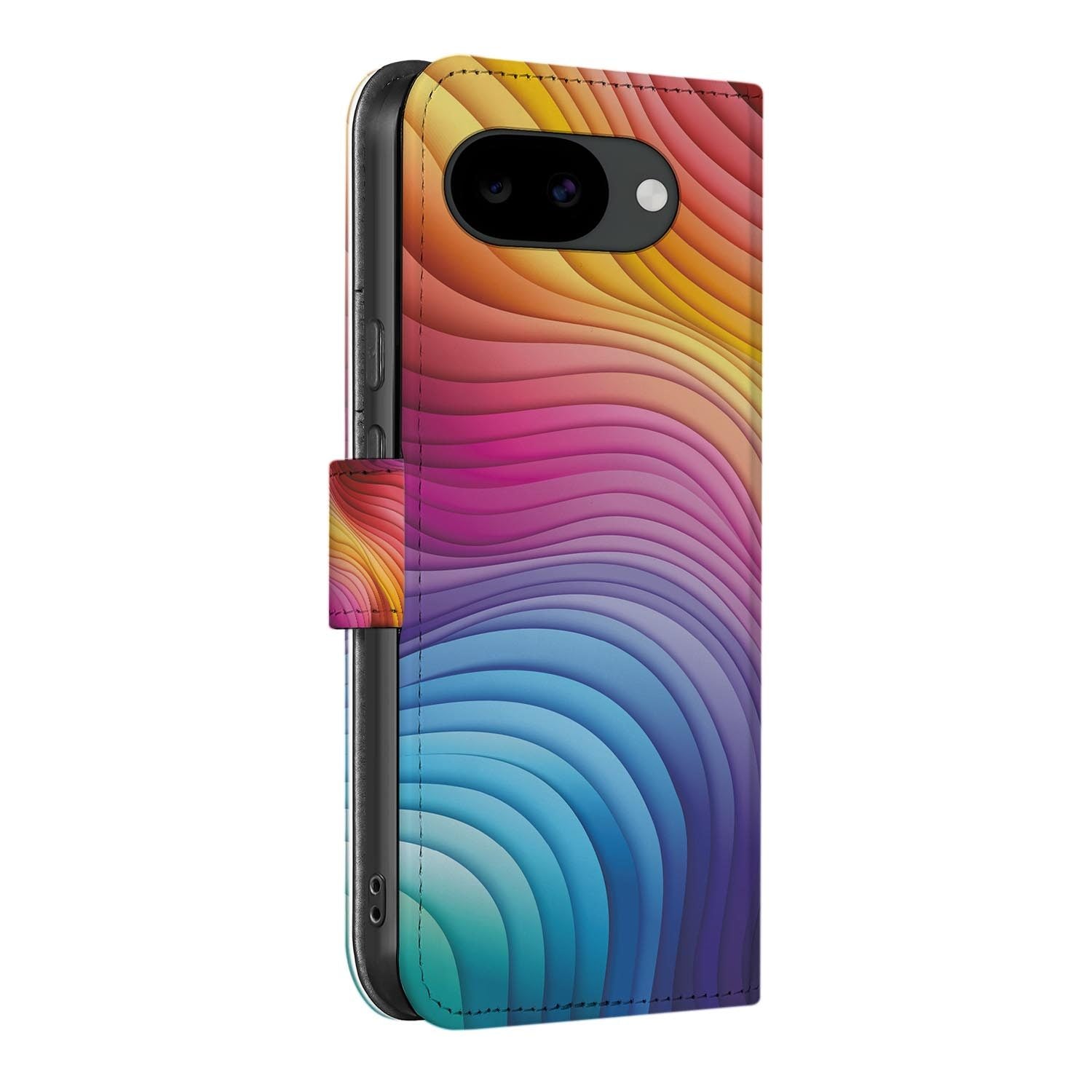 Bookcase hoesje Google Pixel 10a met Regenboog print