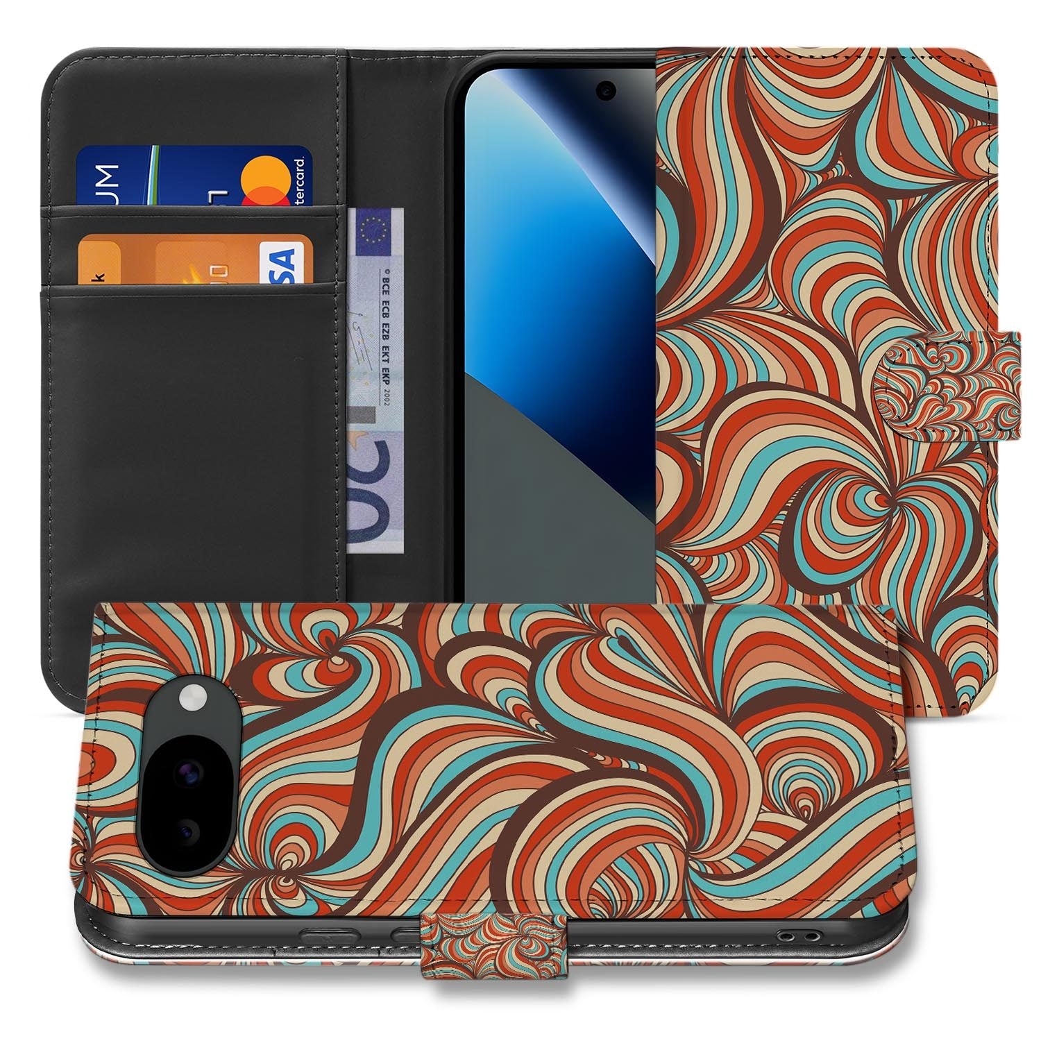 Retro bookcase hoesje voor de Google Pixel 10a